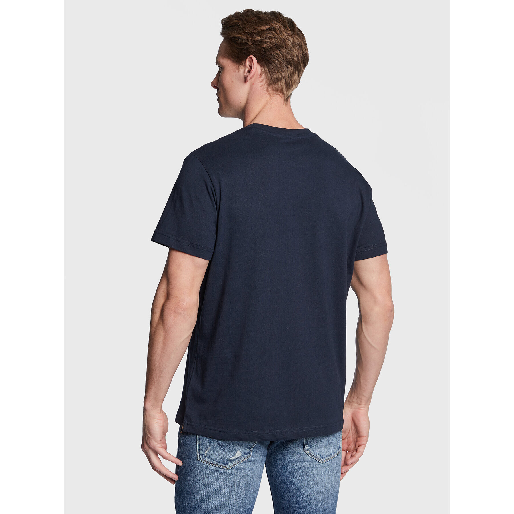 Pepe Jeans Тишърт Rederick PM508685 Тъмносин Regular Fit - Pepit.bg