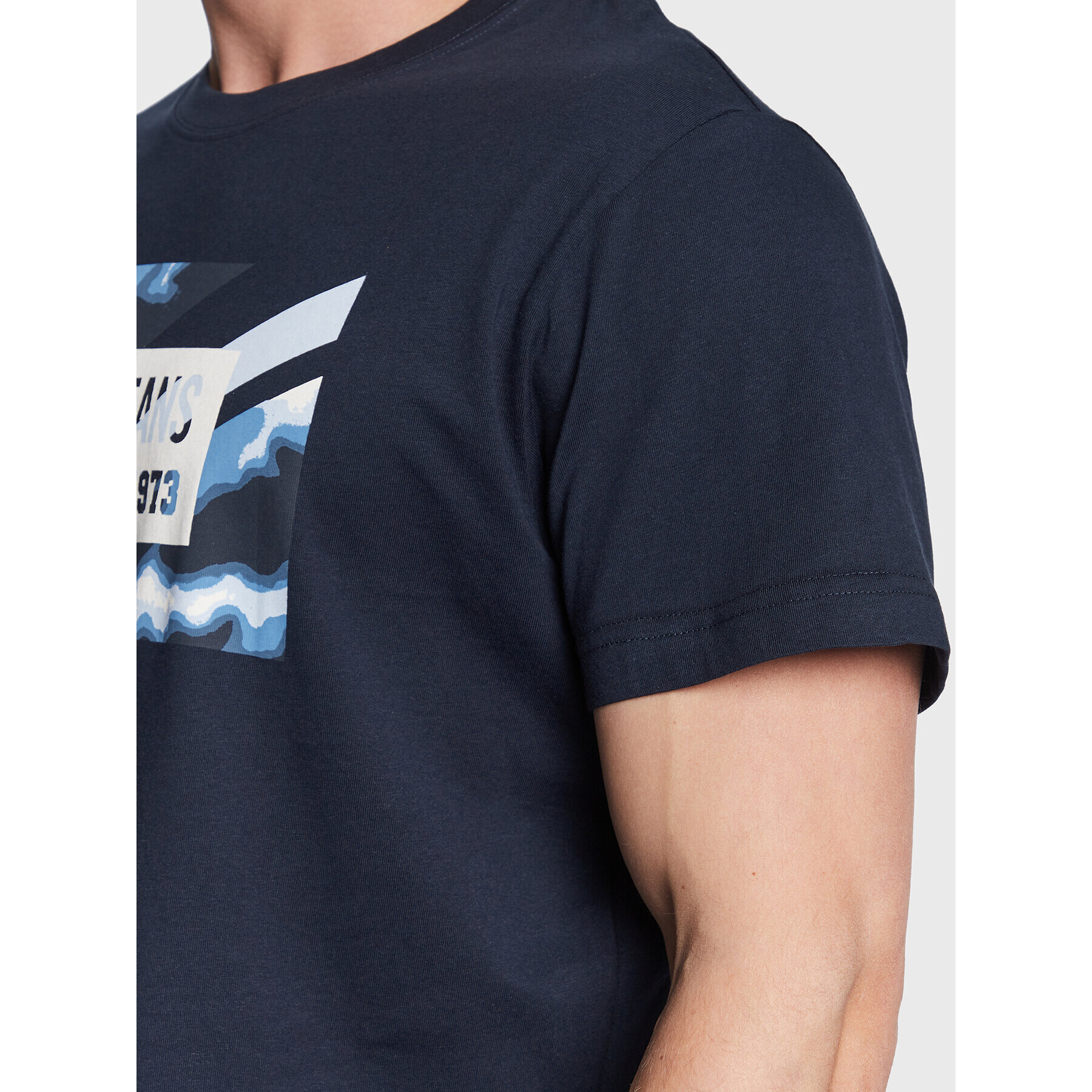 Pepe Jeans Тишърт Rederick PM508685 Тъмносин Regular Fit - Pepit.bg
