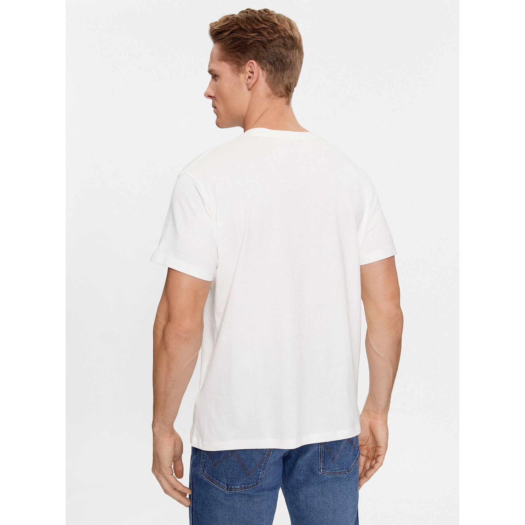 Pepe Jeans Тишърт Ronell PM508707 Бял Regular Fit - Pepit.bg