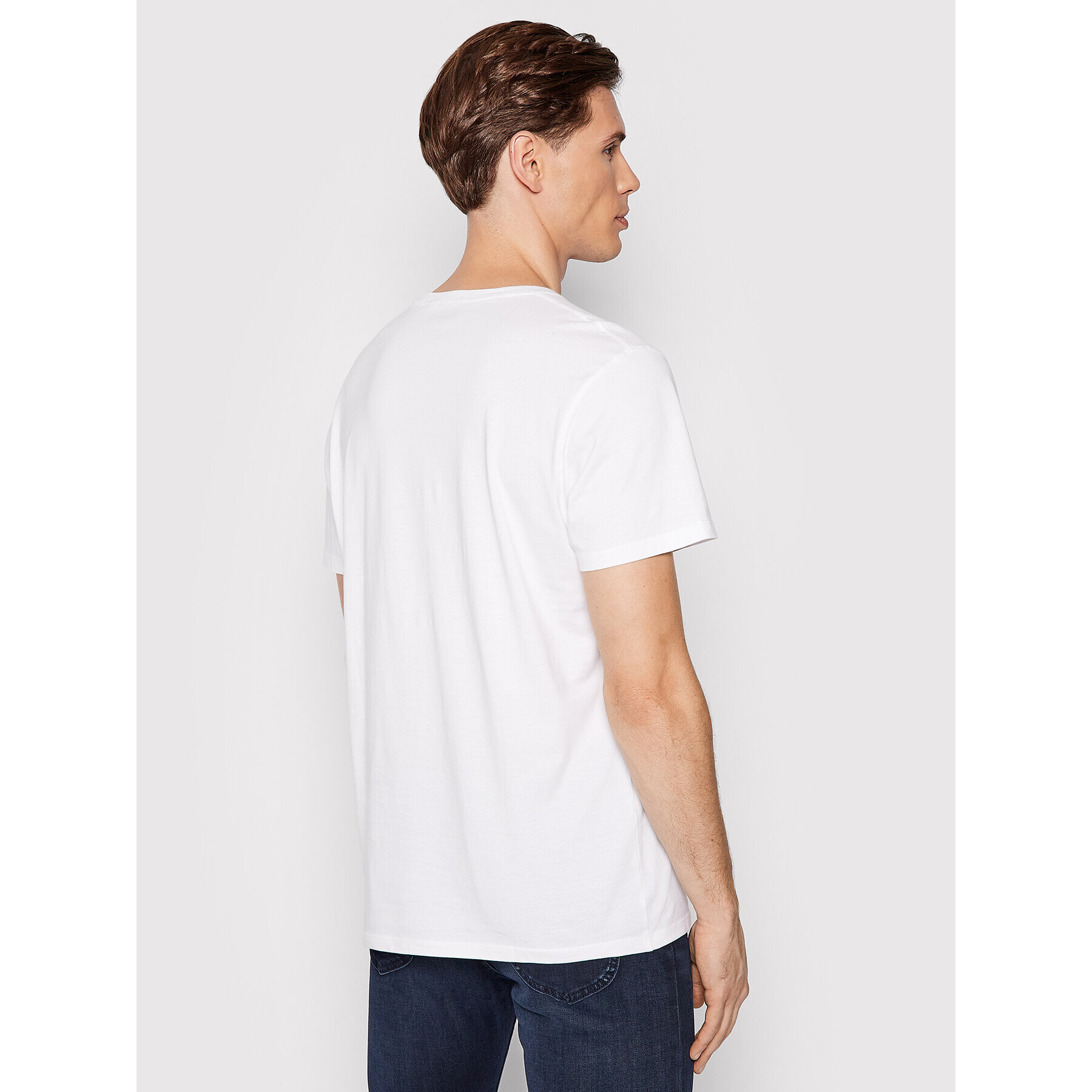 Pepe Jeans Тишърт Ronny PM508021 Бял Regular Fit - Pepit.bg