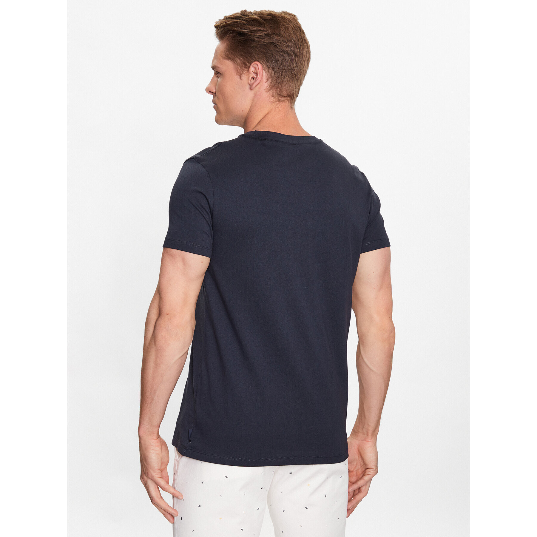Pepe Jeans Тишърт Ronson PM508708 Тъмносин Regular Fit - Pepit.bg