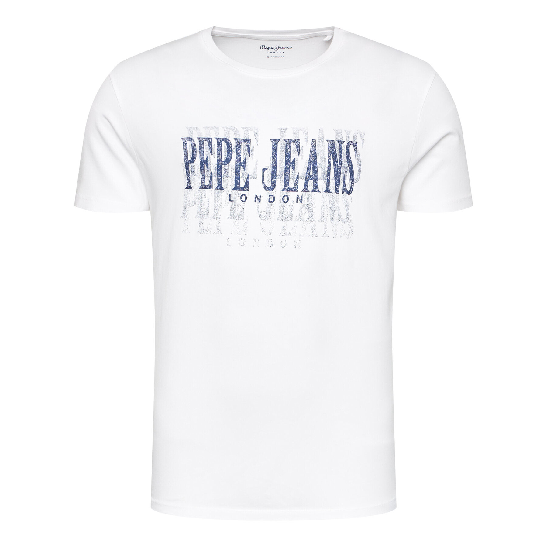 Pepe Jeans Тишърт Snow PM507286 Бял Regular Fit - Pepit.bg