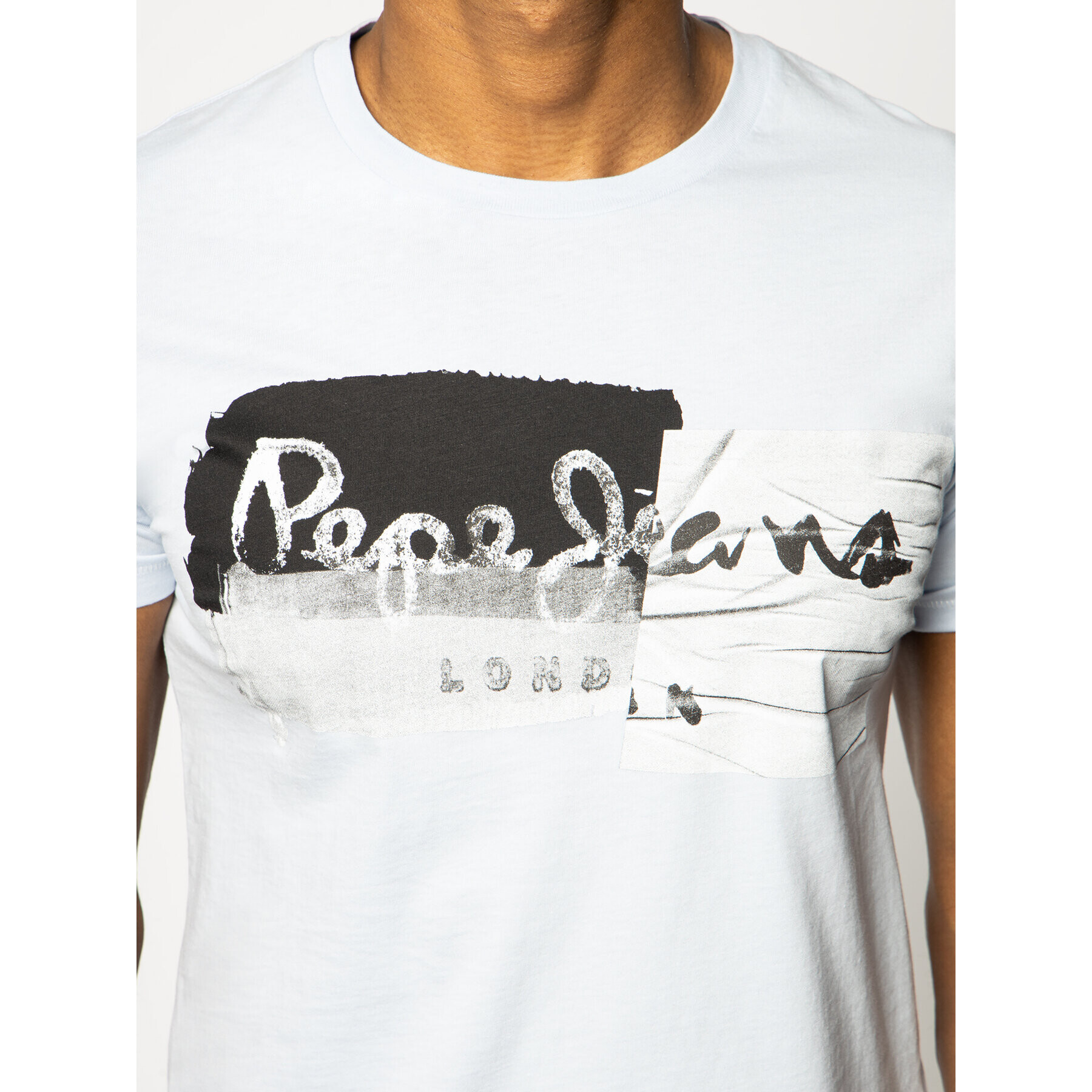 Pepe Jeans Тишърт Stepney PM506484 Син Slim Fit - Pepit.bg