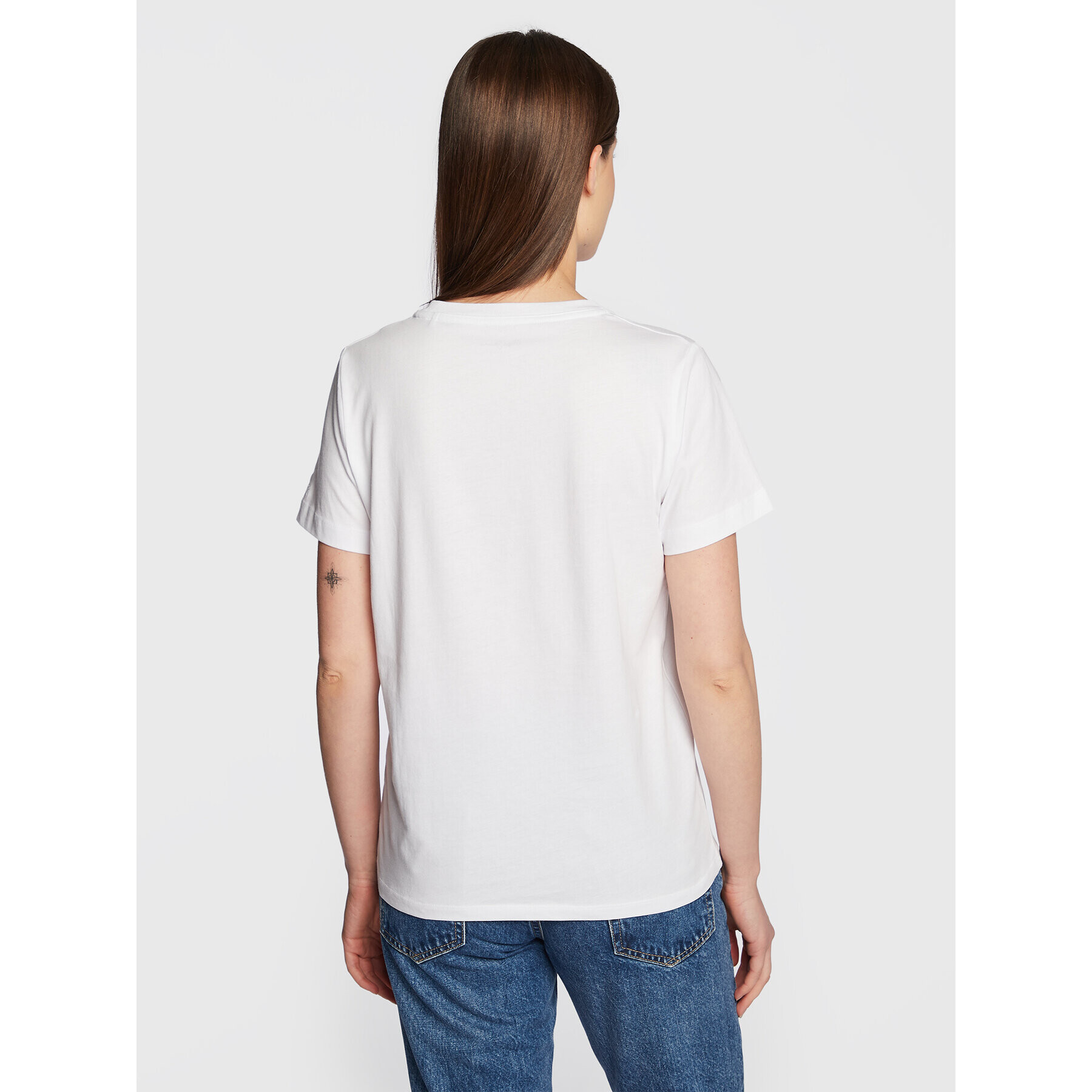 Pepe Jeans Тишърт Tara PL505343 Бял Regular Fit - Pepit.bg
