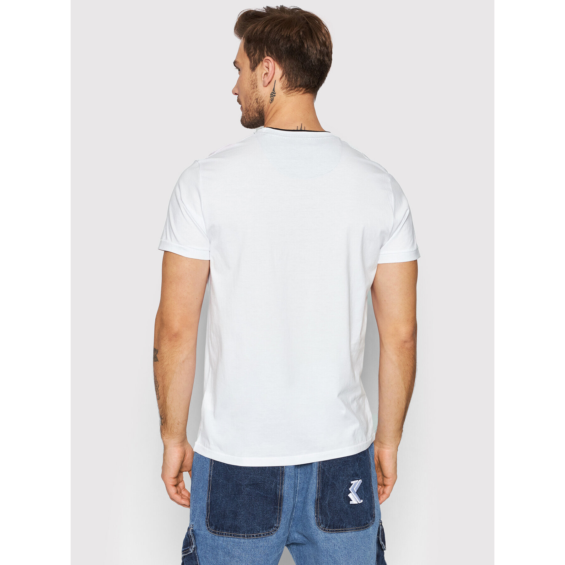 Pepe Jeans Тишърт Toby PM508030 Бял Regular Fit - Pepit.bg