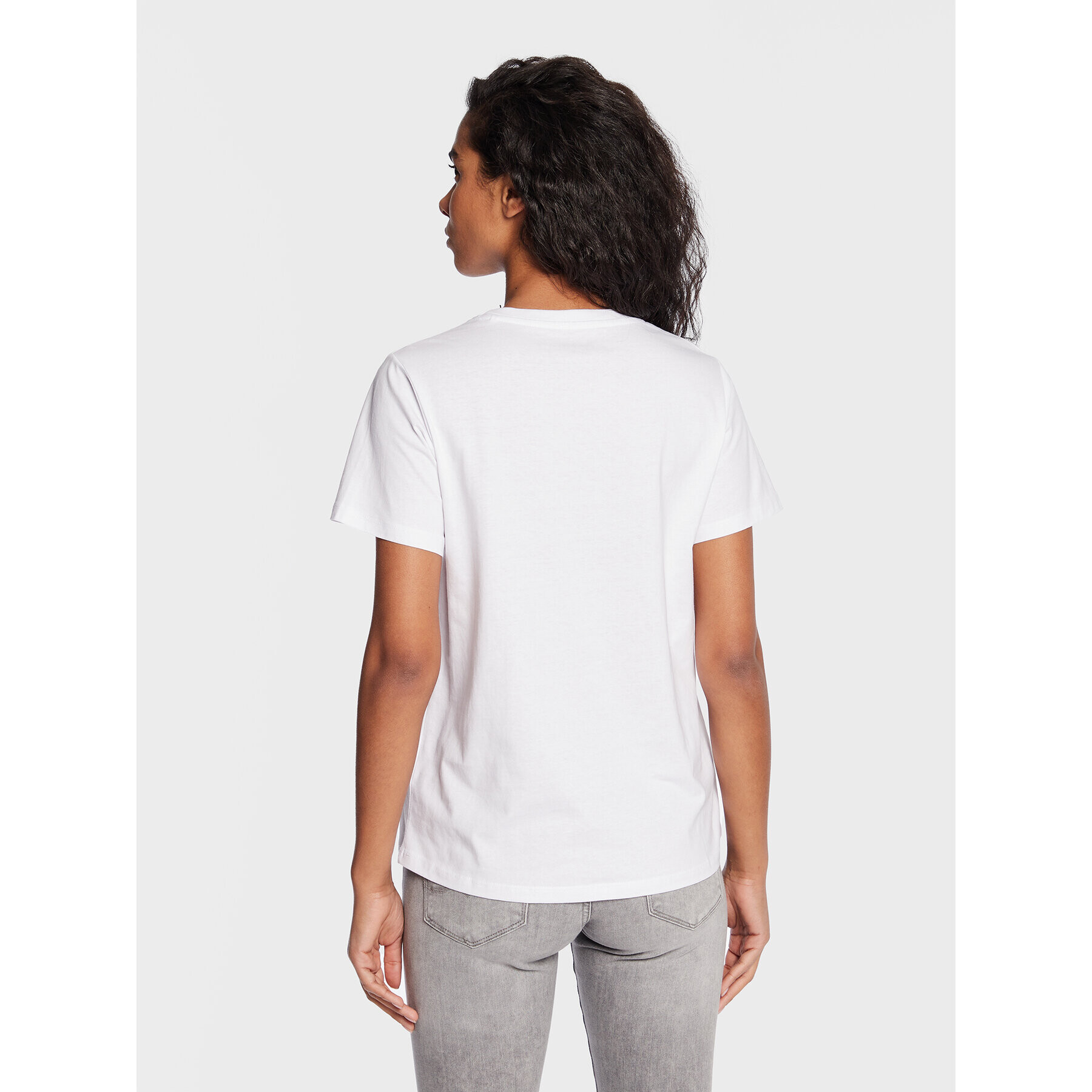 Pepe Jeans Тишърт Wendy Chest PL505481 Бял Regular Fit - Pepit.bg