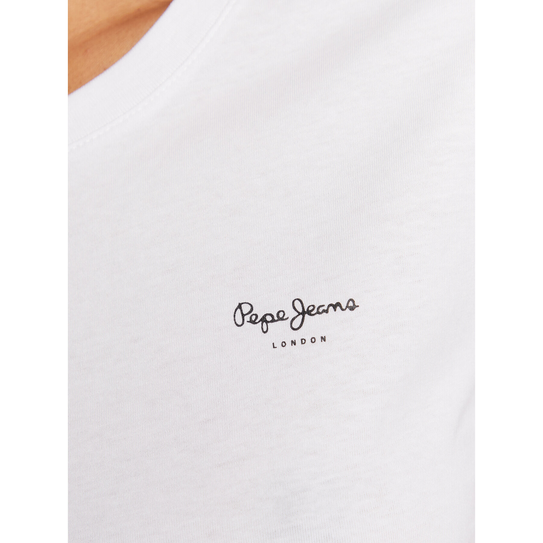 Pepe Jeans Тишърт Wendy Chest PL505481 Бял Regular Fit - Pepit.bg
