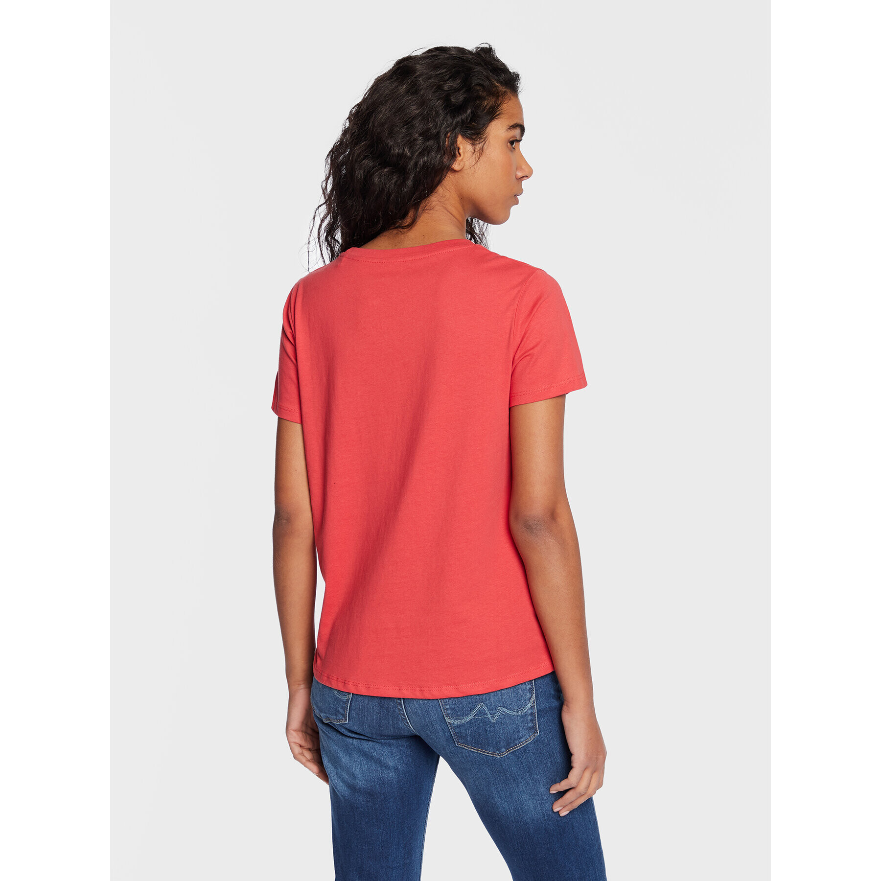 Pepe Jeans Тишърт Wendy Chest PL505481 Червен Regular Fit - Pepit.bg