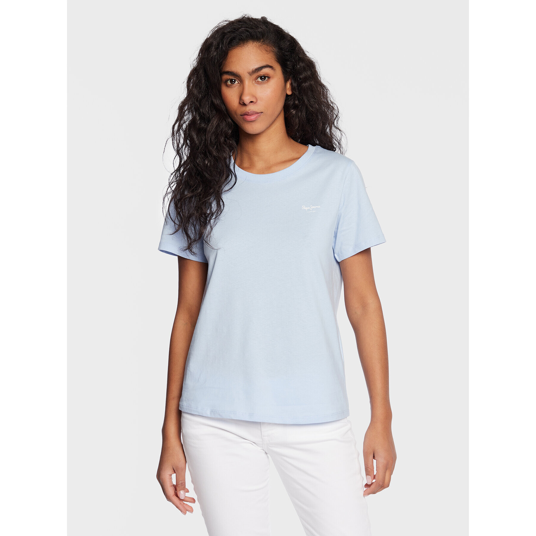 Pepe Jeans Тишърт Wendy Chest PL505481 Син Regular Fit - Pepit.bg