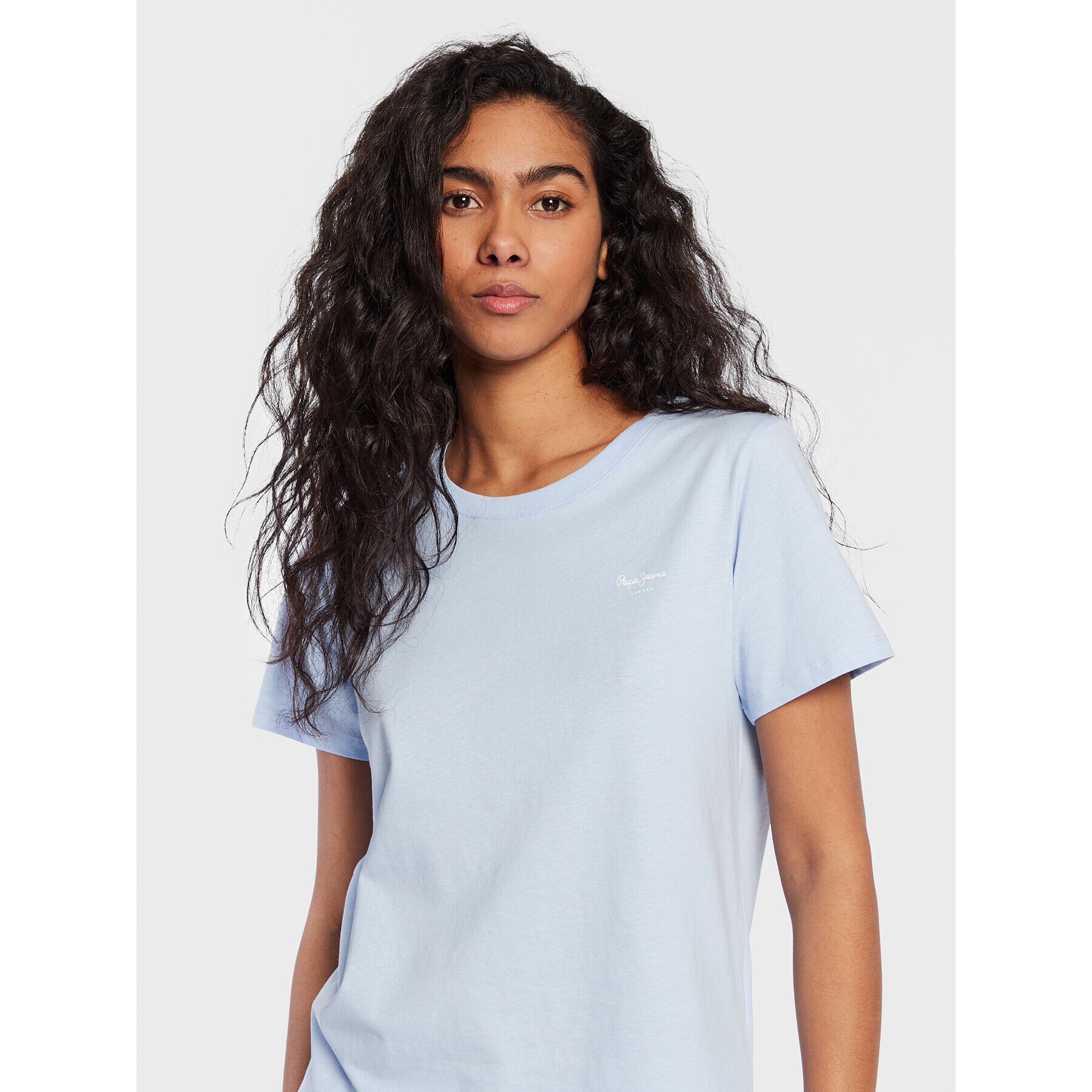Pepe Jeans Тишърт Wendy Chest PL505481 Син Regular Fit - Pepit.bg