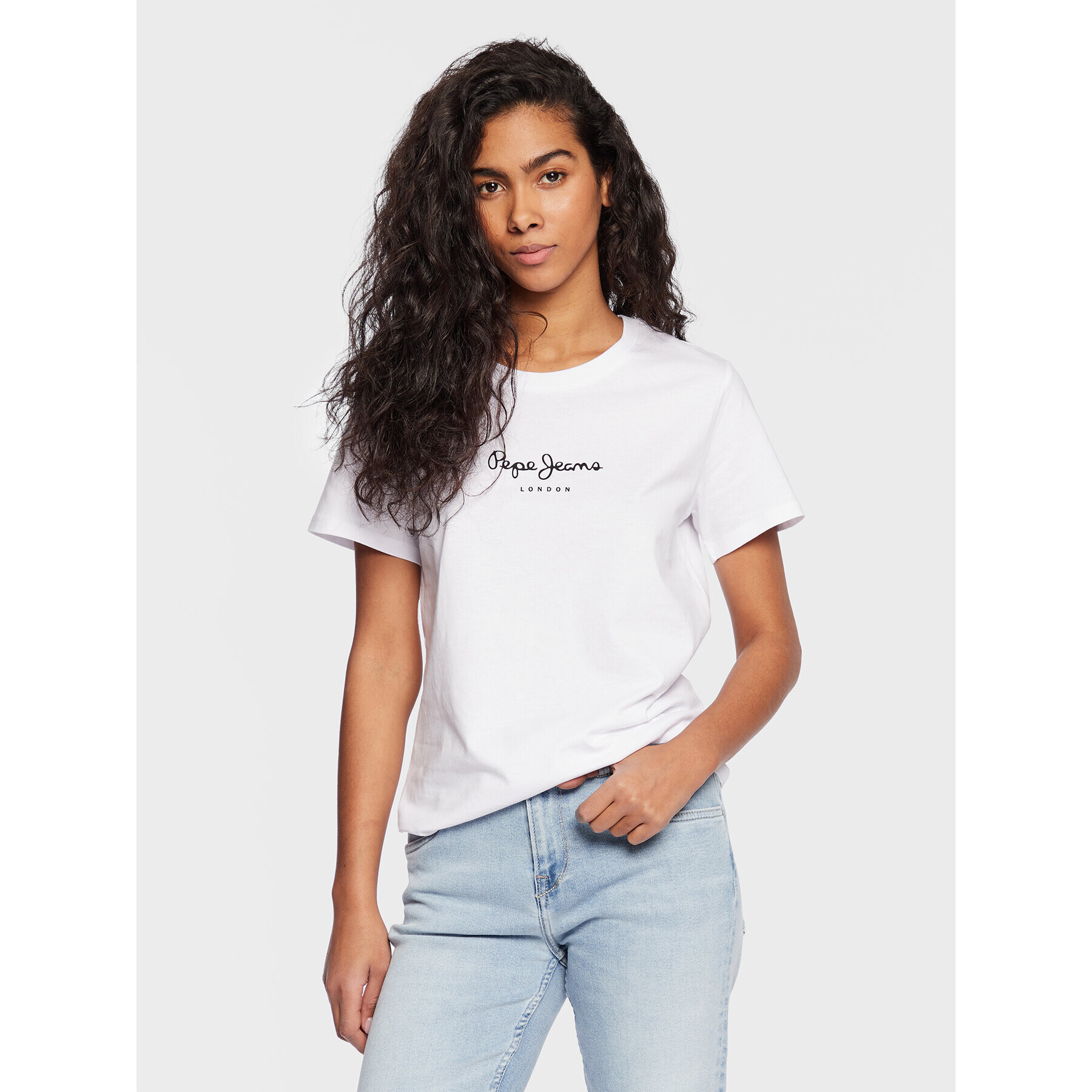 Pepe Jeans Тишърт Wendy PL505480 Бял Regular Fit - Pepit.bg