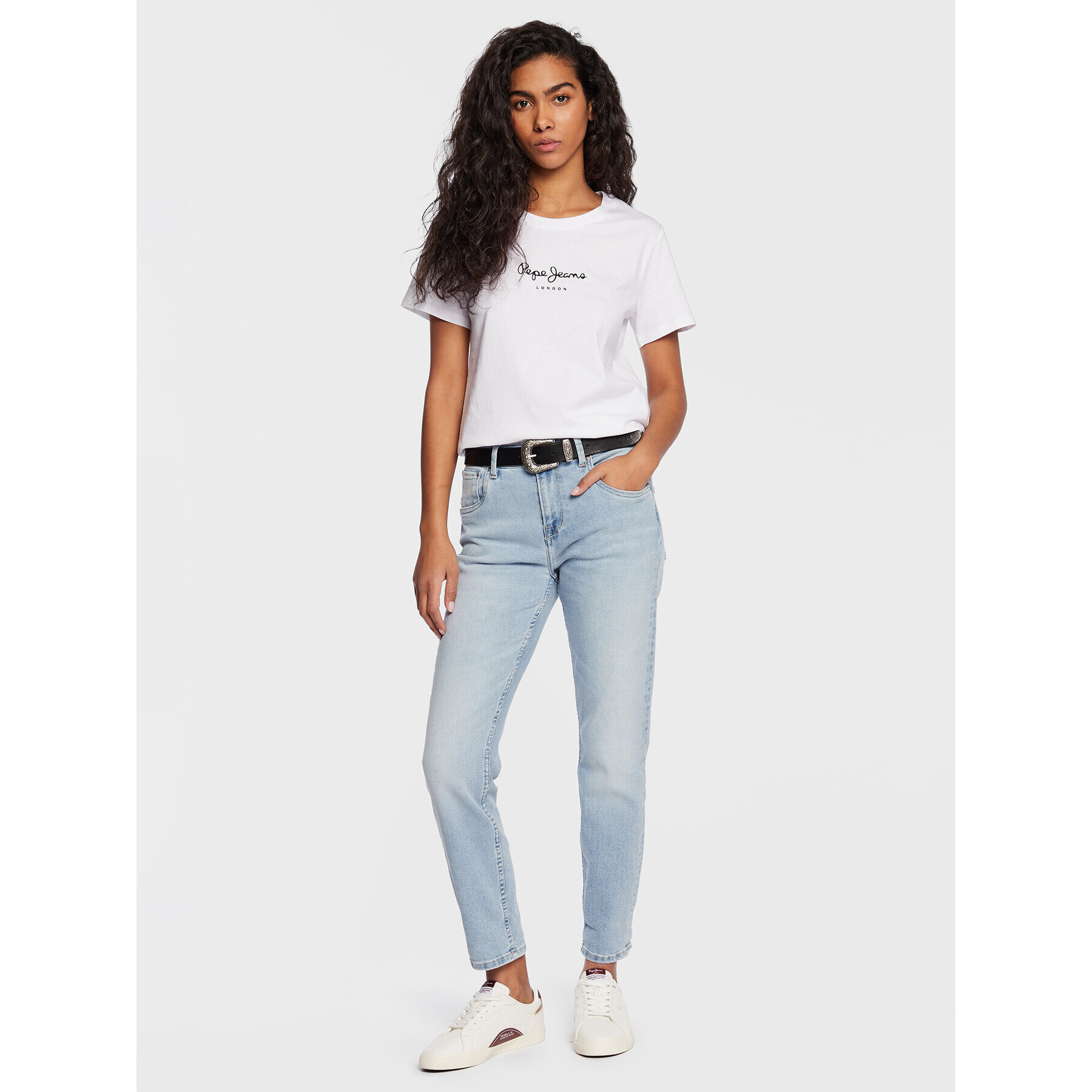 Pepe Jeans Тишърт Wendy PL505480 Бял Regular Fit - Pepit.bg