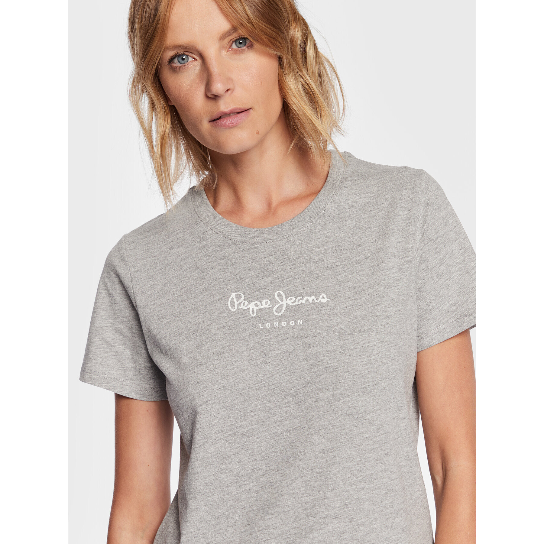 Pepe Jeans Тишърт Wendy PL505480 Сив Regular Fit - Pepit.bg