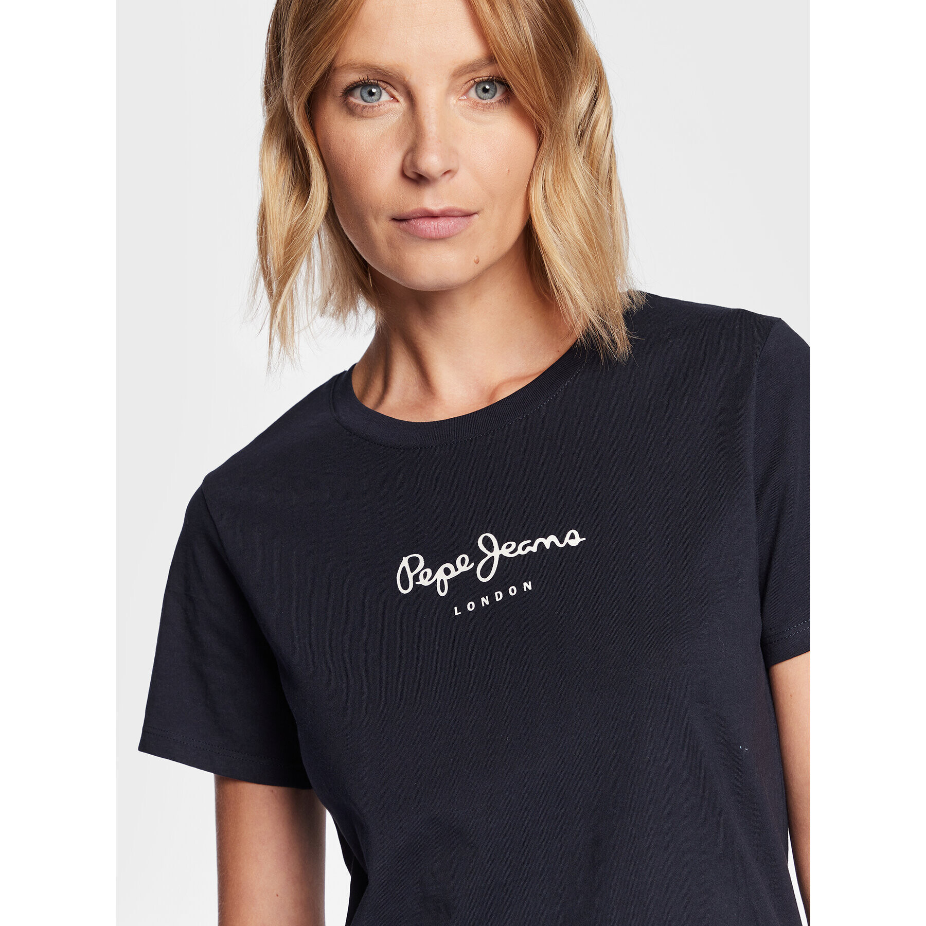 Pepe Jeans Тишърт Wendy PL505480 Тъмносин Regular Fit - Pepit.bg