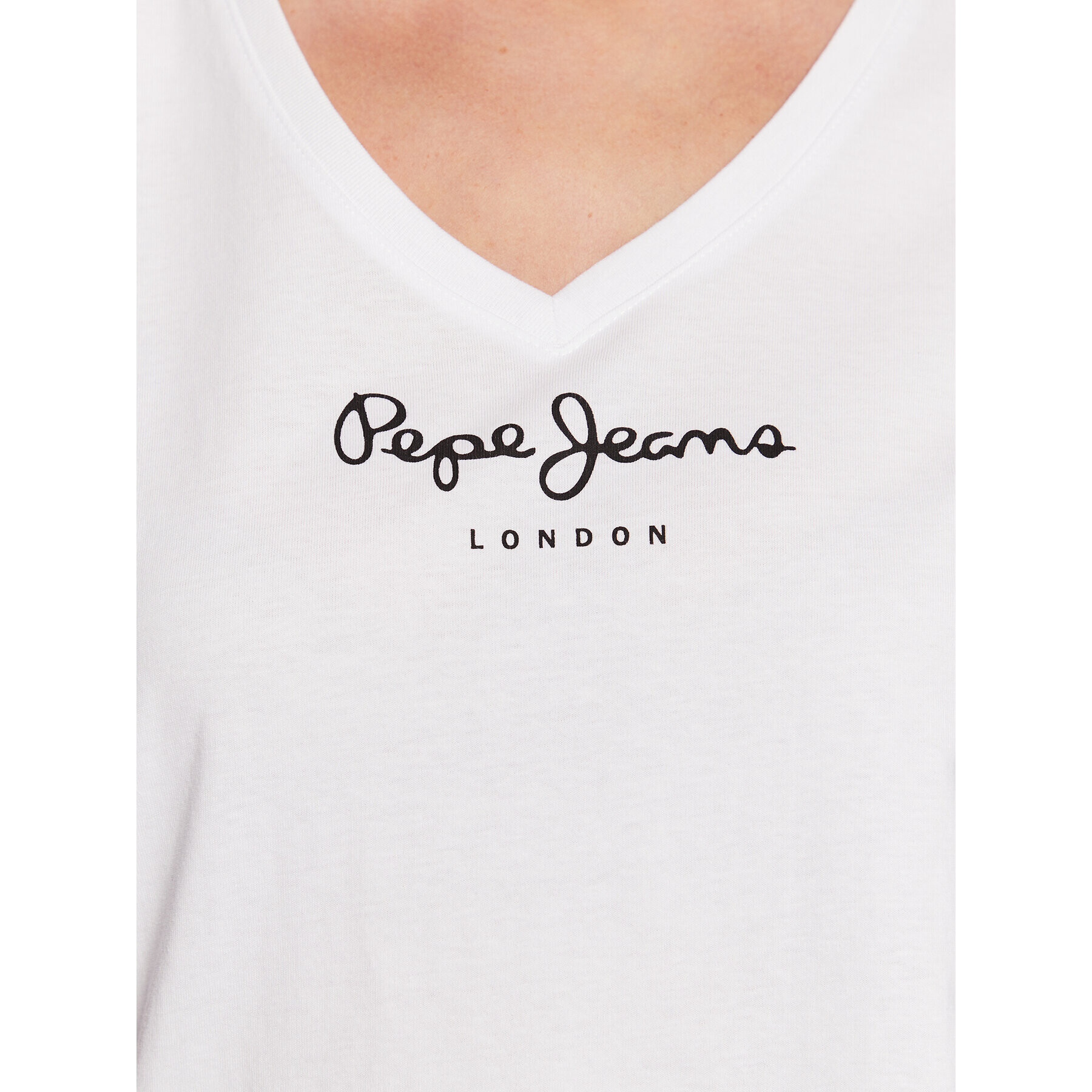 Pepe Jeans Тишърт Wendy PL505482 Бял Regular Fit - Pepit.bg