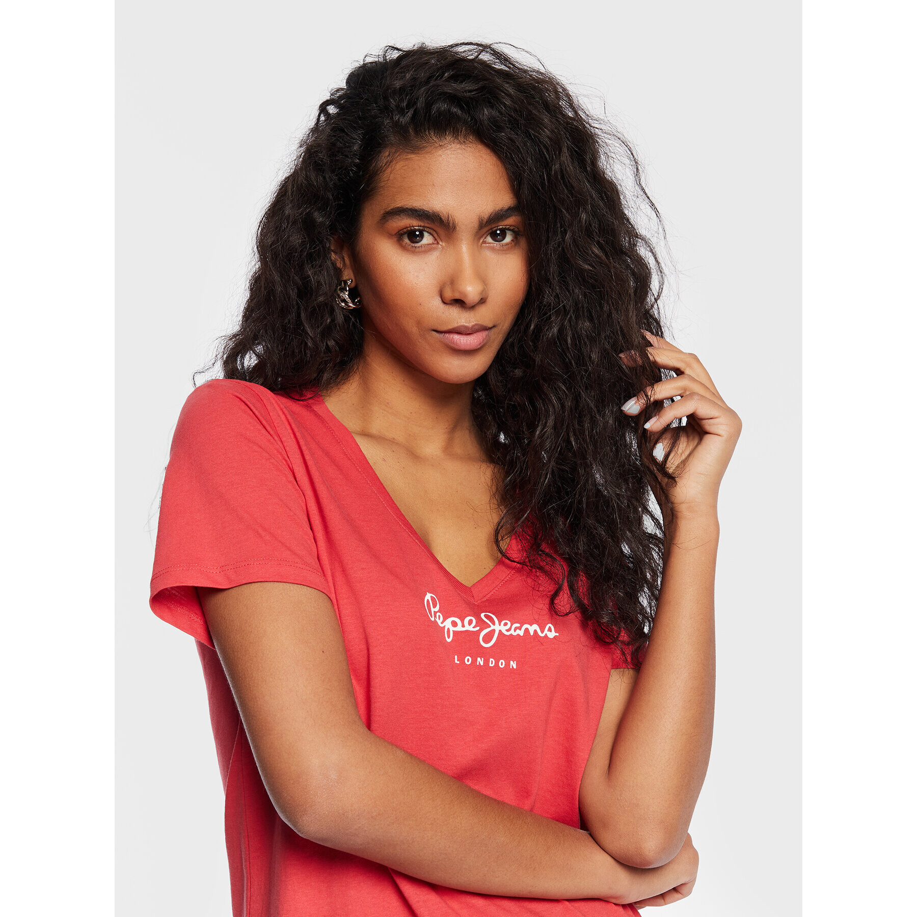 Pepe Jeans Тишърт Wendy PL505482 Червен Regular Fit - Pepit.bg