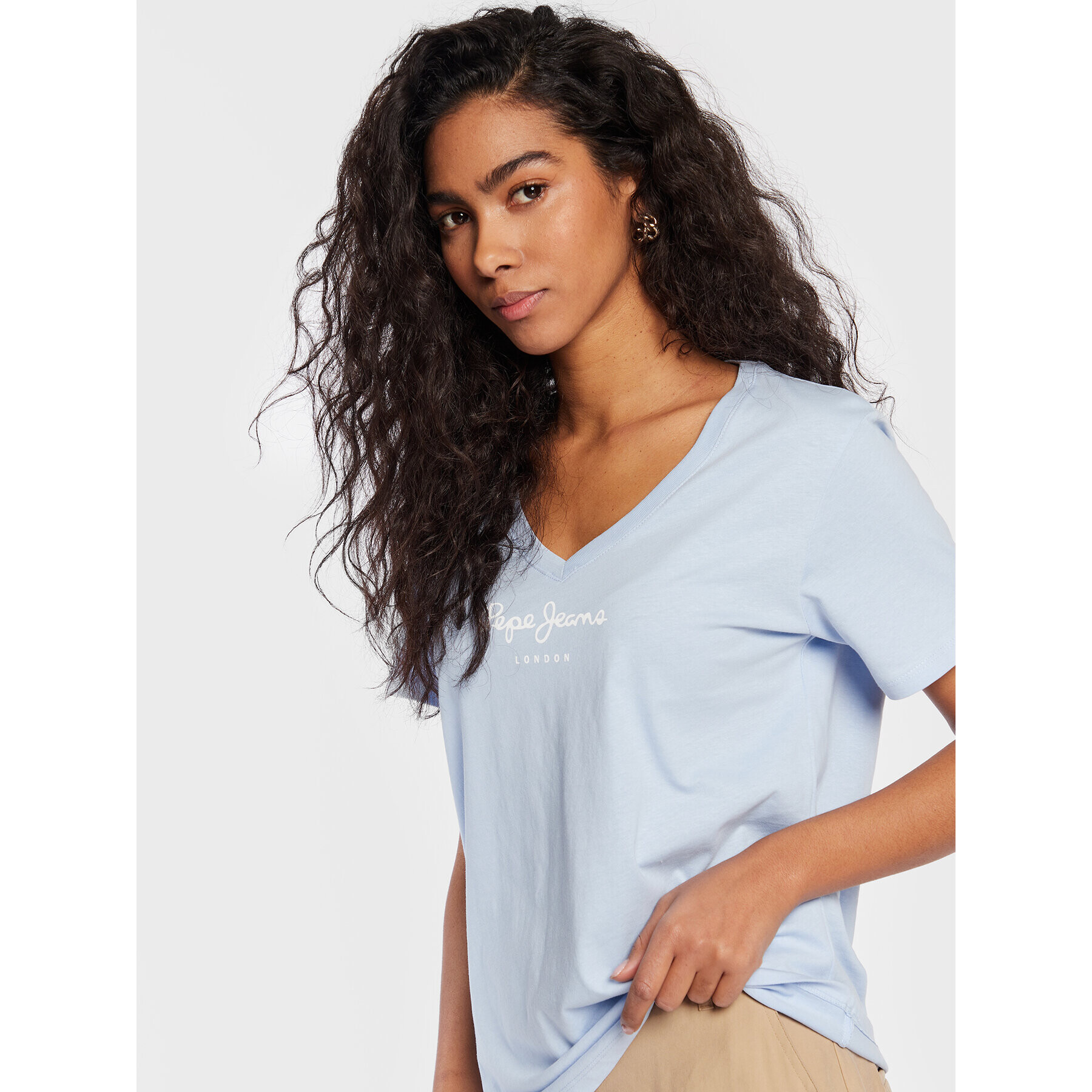 Pepe Jeans Тишърт Wendy PL505482 Син Regular Fit - Pepit.bg