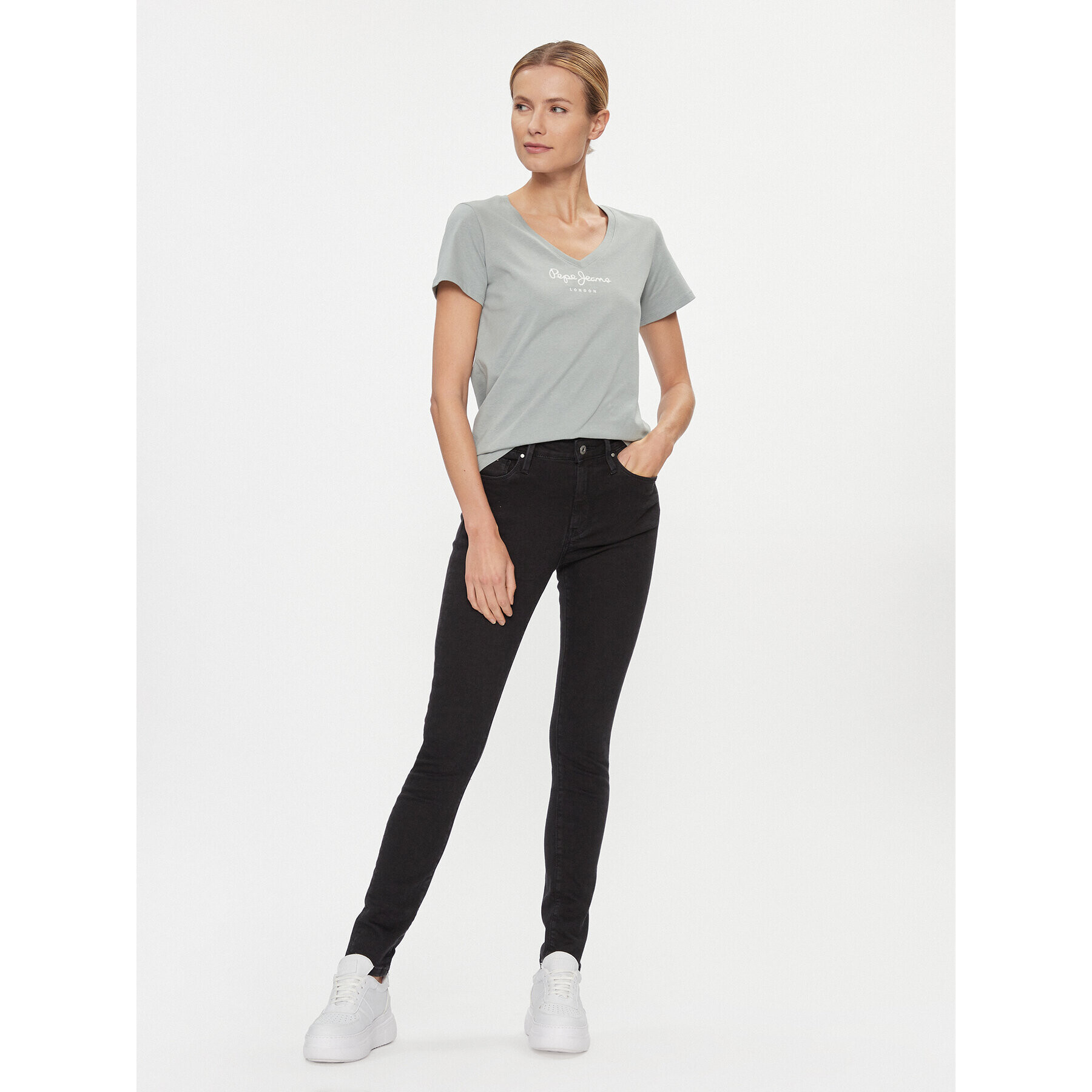 Pepe Jeans Тишърт Wendy PL505482 Зелен Regular Fit - Pepit.bg