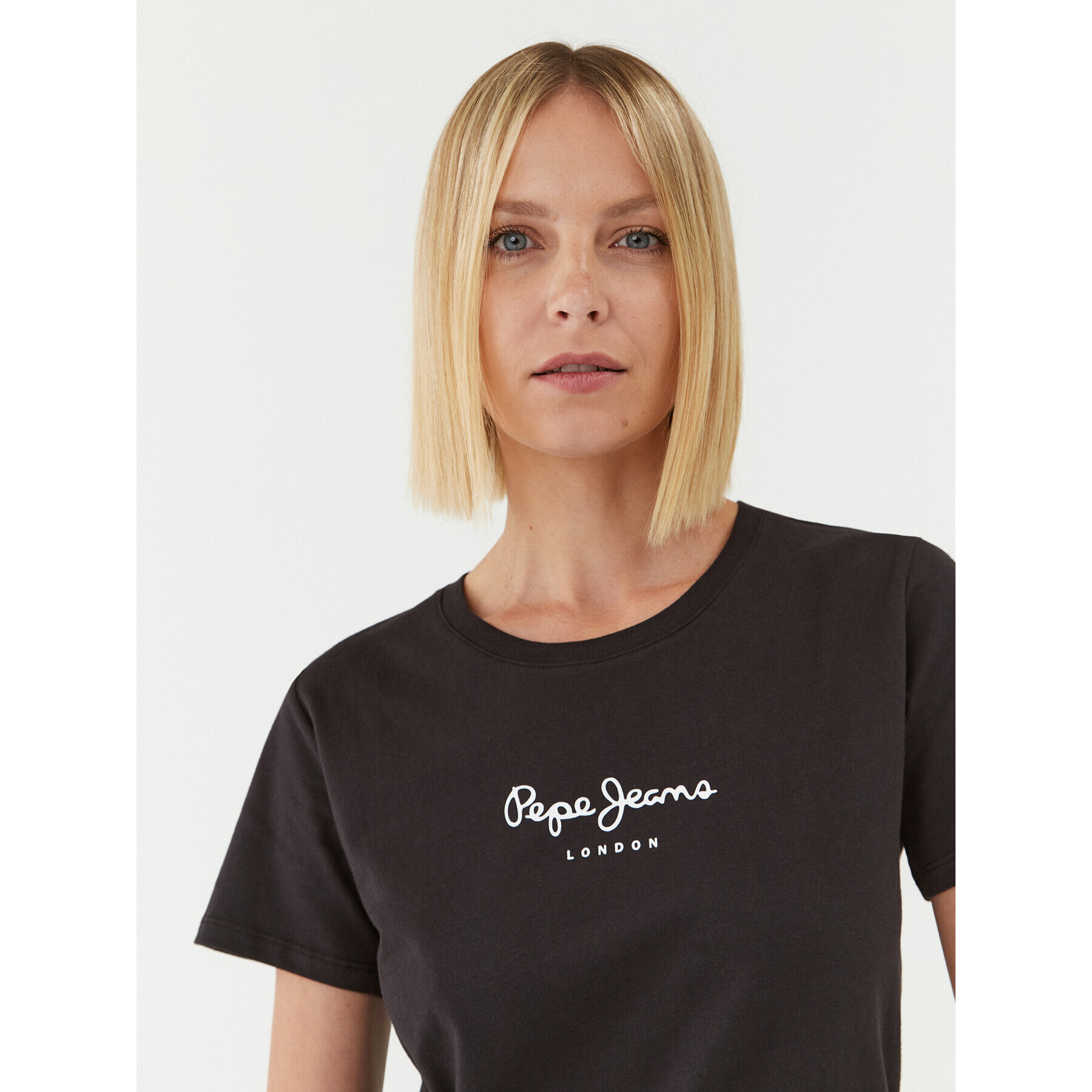 Pepe Jeans Тишърт Wendys PL505710 Черен Regular Fit - Pepit.bg