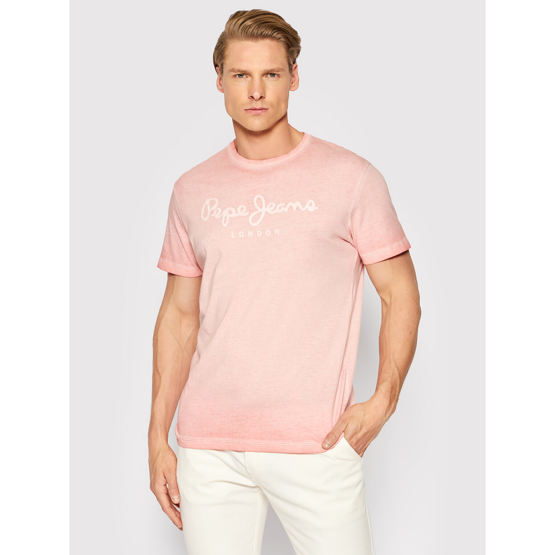 Pepe Jeans Тишърт West Sir New N PM508275 Розов Regular Fit - Pepit.bg