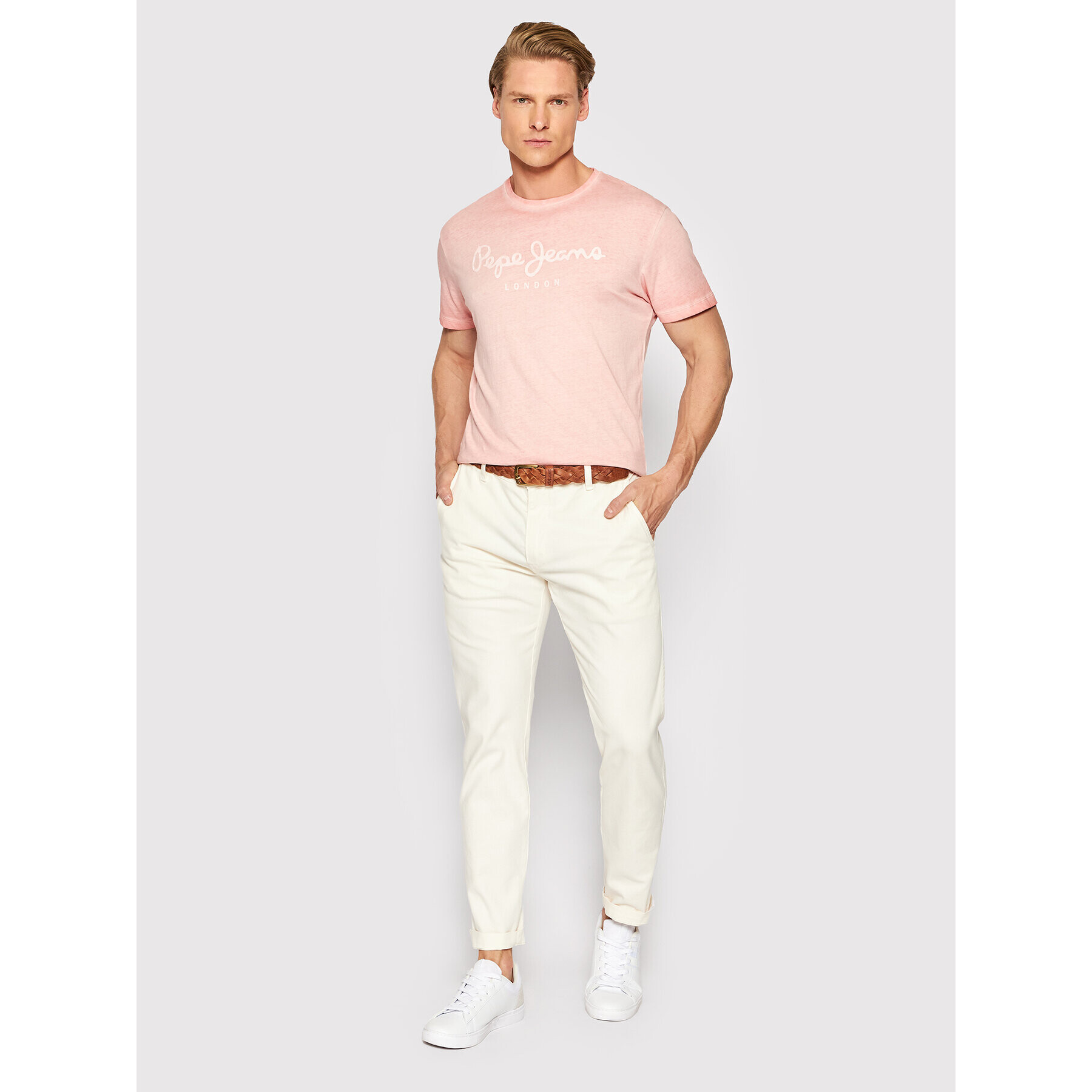 Pepe Jeans Тишърт West Sir New N PM508275 Розов Regular Fit - Pepit.bg