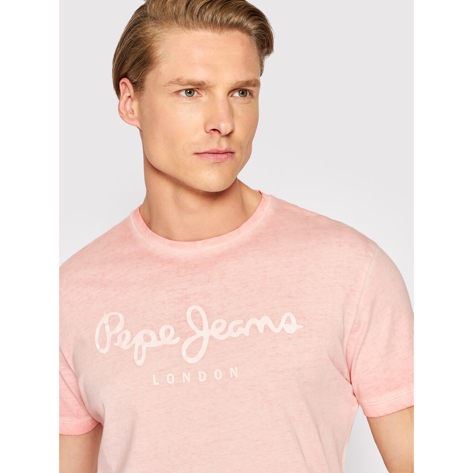 Pepe Jeans Тишърт West Sir New N PM508275 Розов Regular Fit - Pepit.bg
