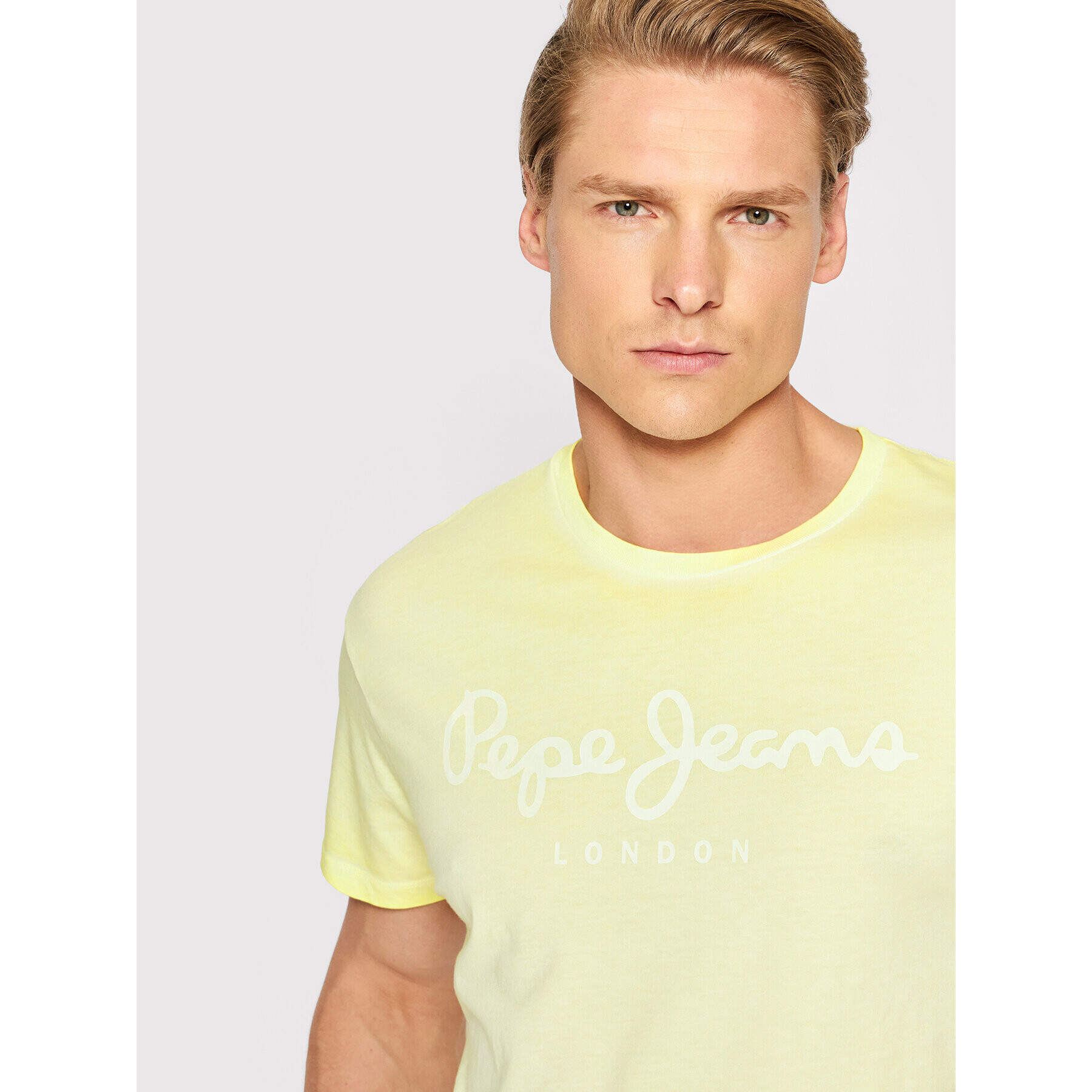 Pepe Jeans Тишърт West Sir New N PM508275 Жълт Regular Fit - Pepit.bg