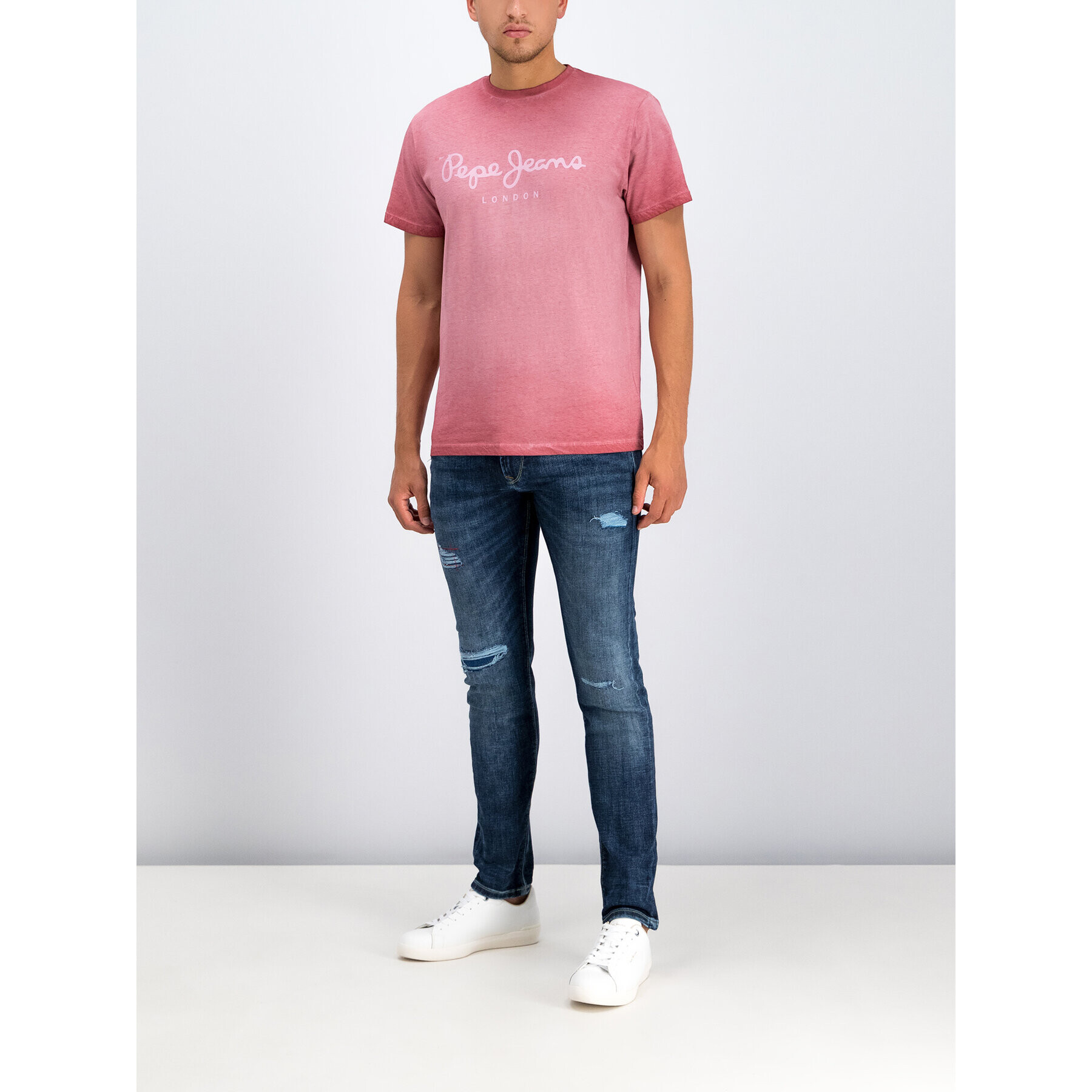 Pepe Jeans Тишърт West Sir PM504032 Розов Regular Fit - Pepit.bg