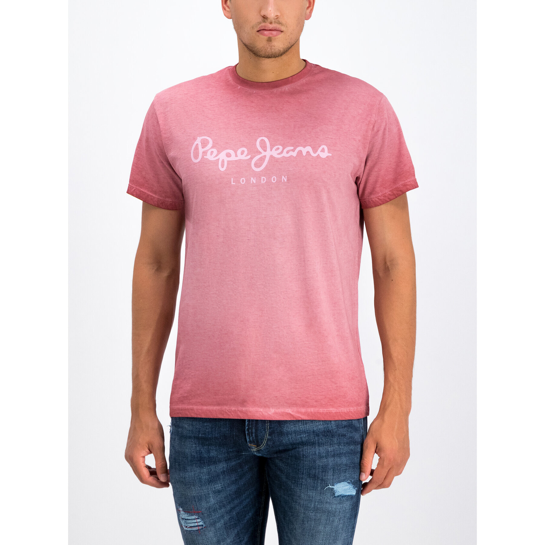 Pepe Jeans Тишърт West Sir PM504032 Розов Regular Fit - Pepit.bg