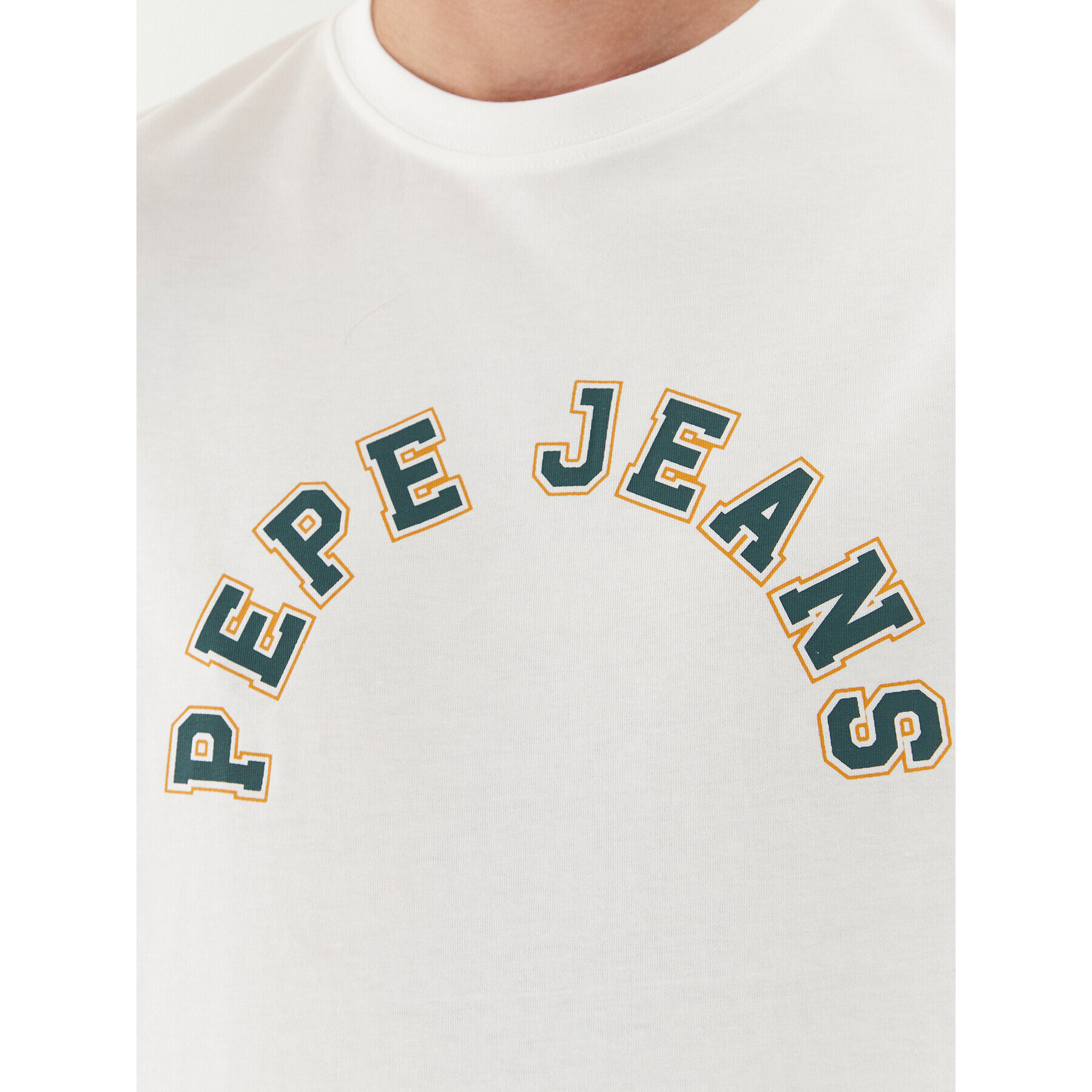 Pepe Jeans Тишърт Westend Tee PM509124 Бял Regular Fit - Pepit.bg