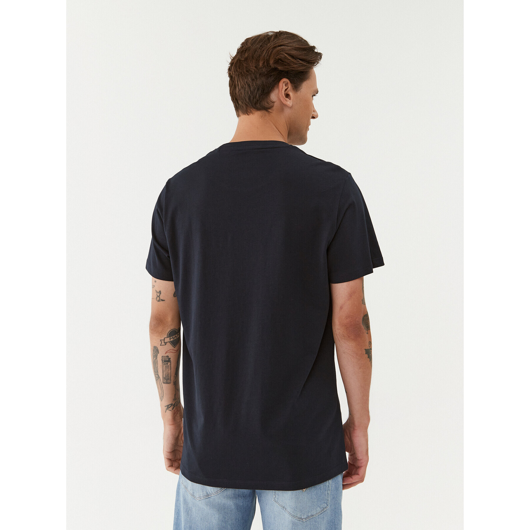 Pepe Jeans Тишърт Westend Tee PM509124 Тъмносин Regular Fit - Pepit.bg