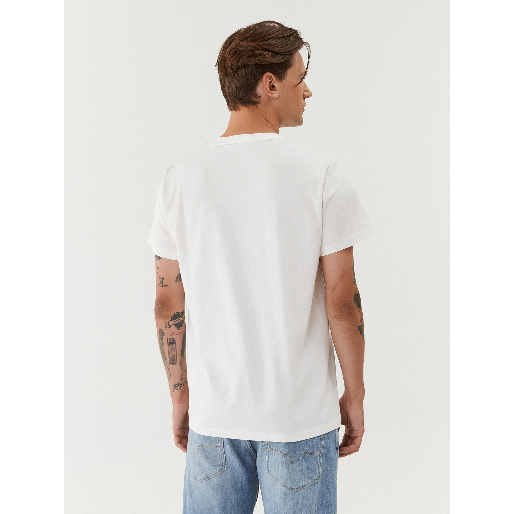 Pepe Jeans Тишърт Wido PM509126 Бял Regular Fit - Pepit.bg