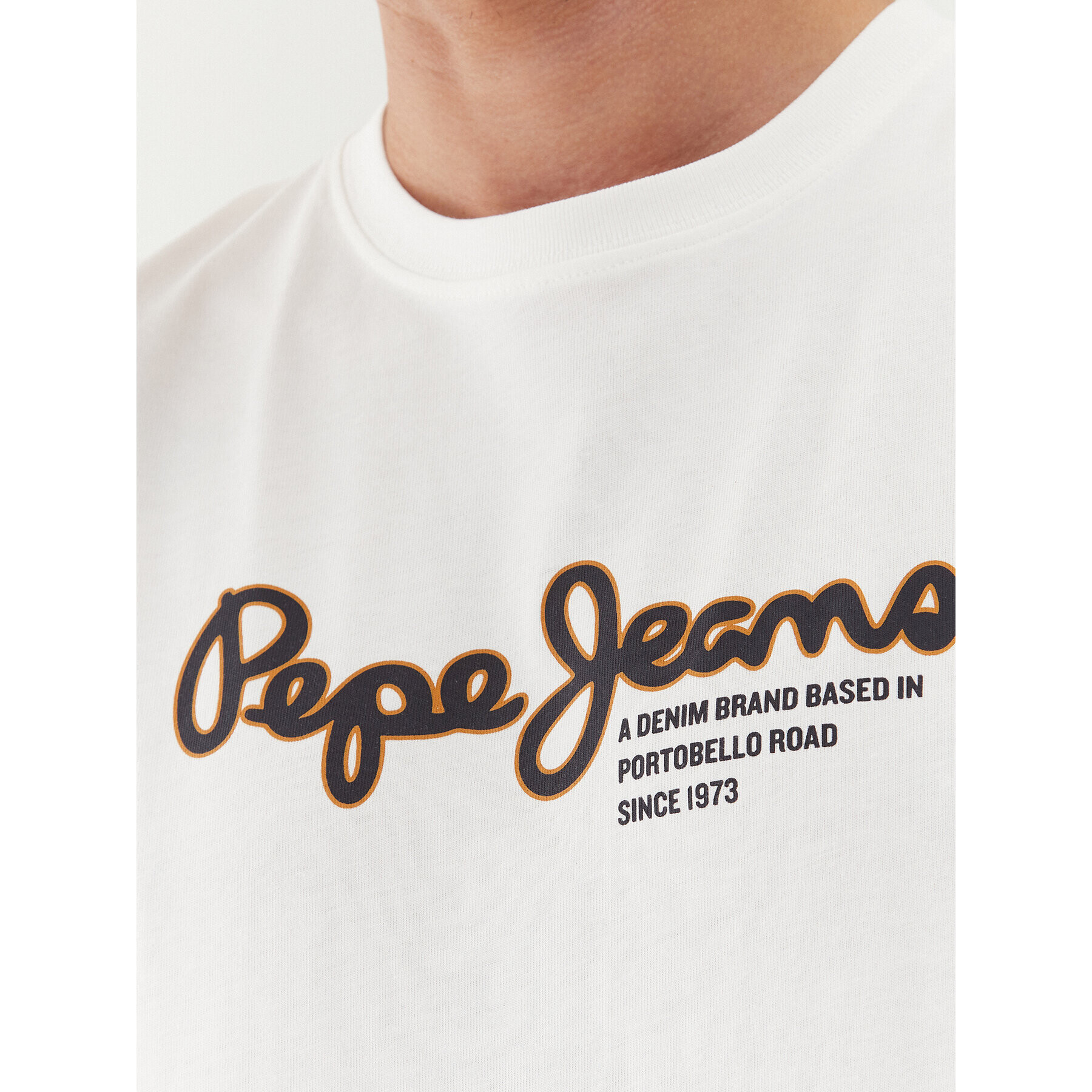 Pepe Jeans Тишърт Wido PM509126 Бял Regular Fit - Pepit.bg