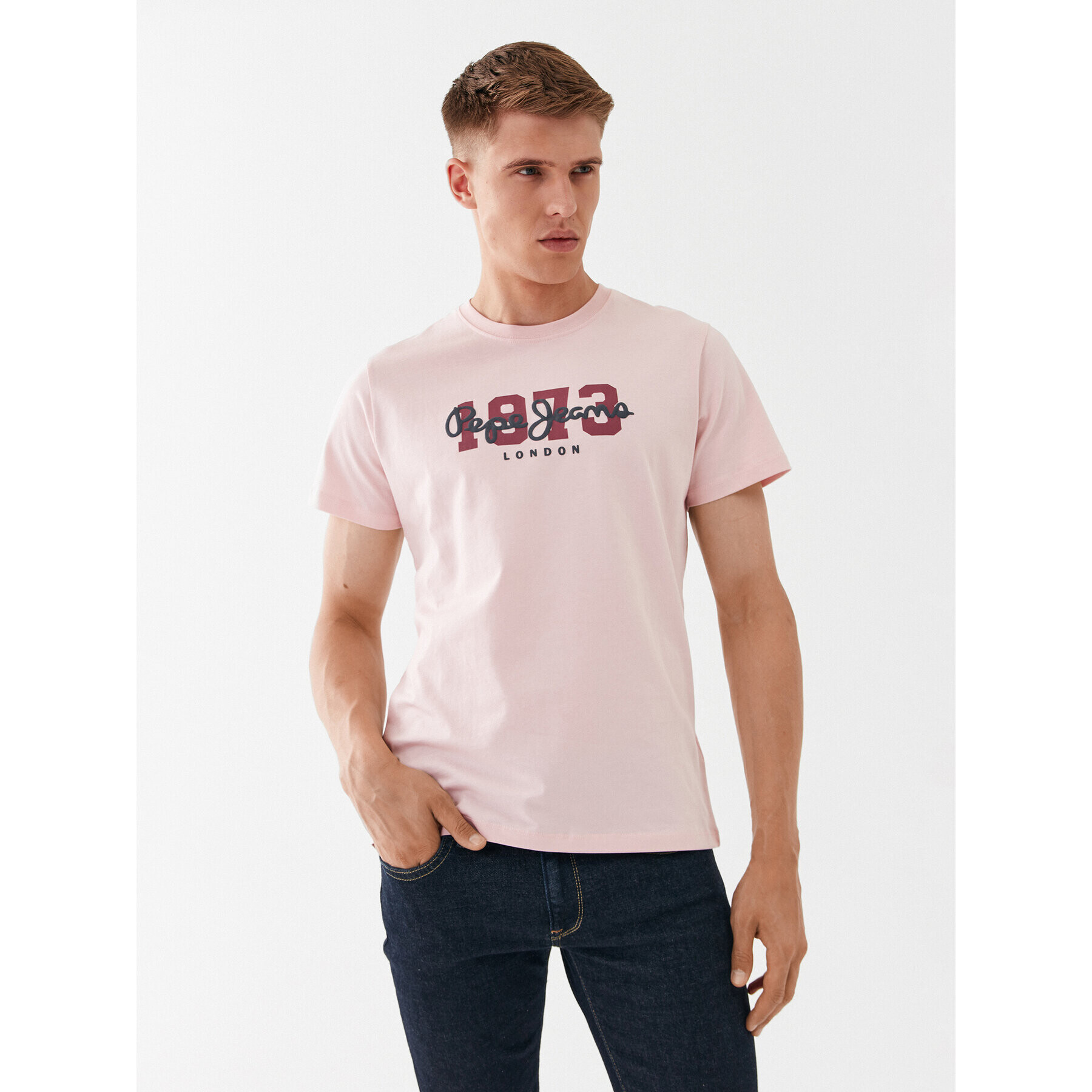 Pepe Jeans Тишърт Wolf PM508953 Розов Regular Fit - Pepit.bg