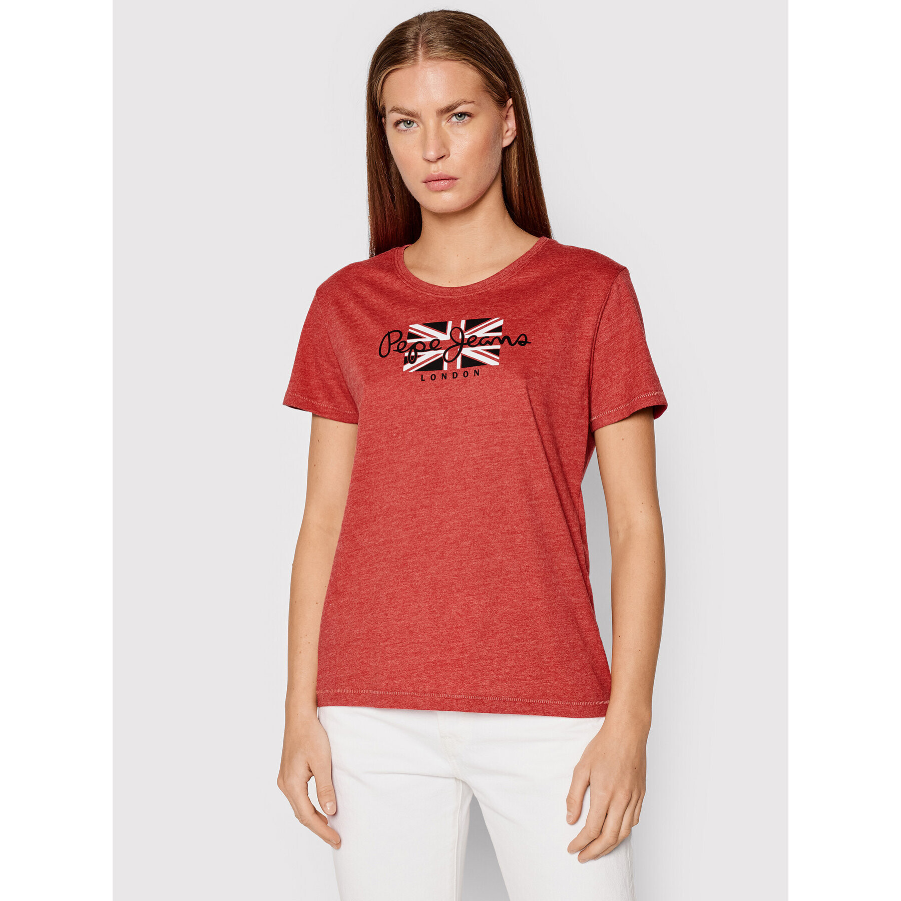 Pepe Jeans Тишърт Zaidas PL504965 Червен Regular Fit - Pepit.bg