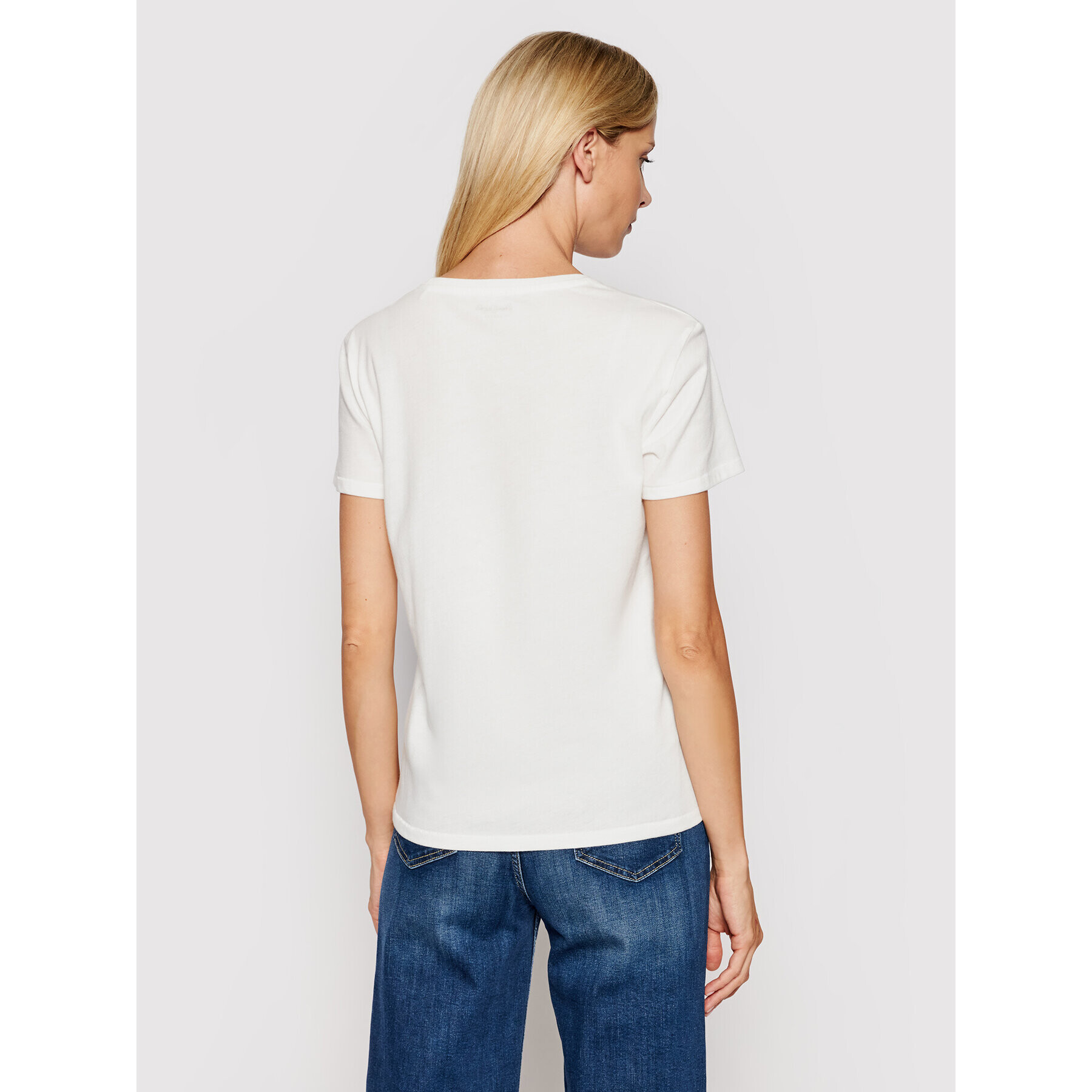 Pepe Jeans Тишърт Zaidras PL504965 Бял Regular Fit - Pepit.bg