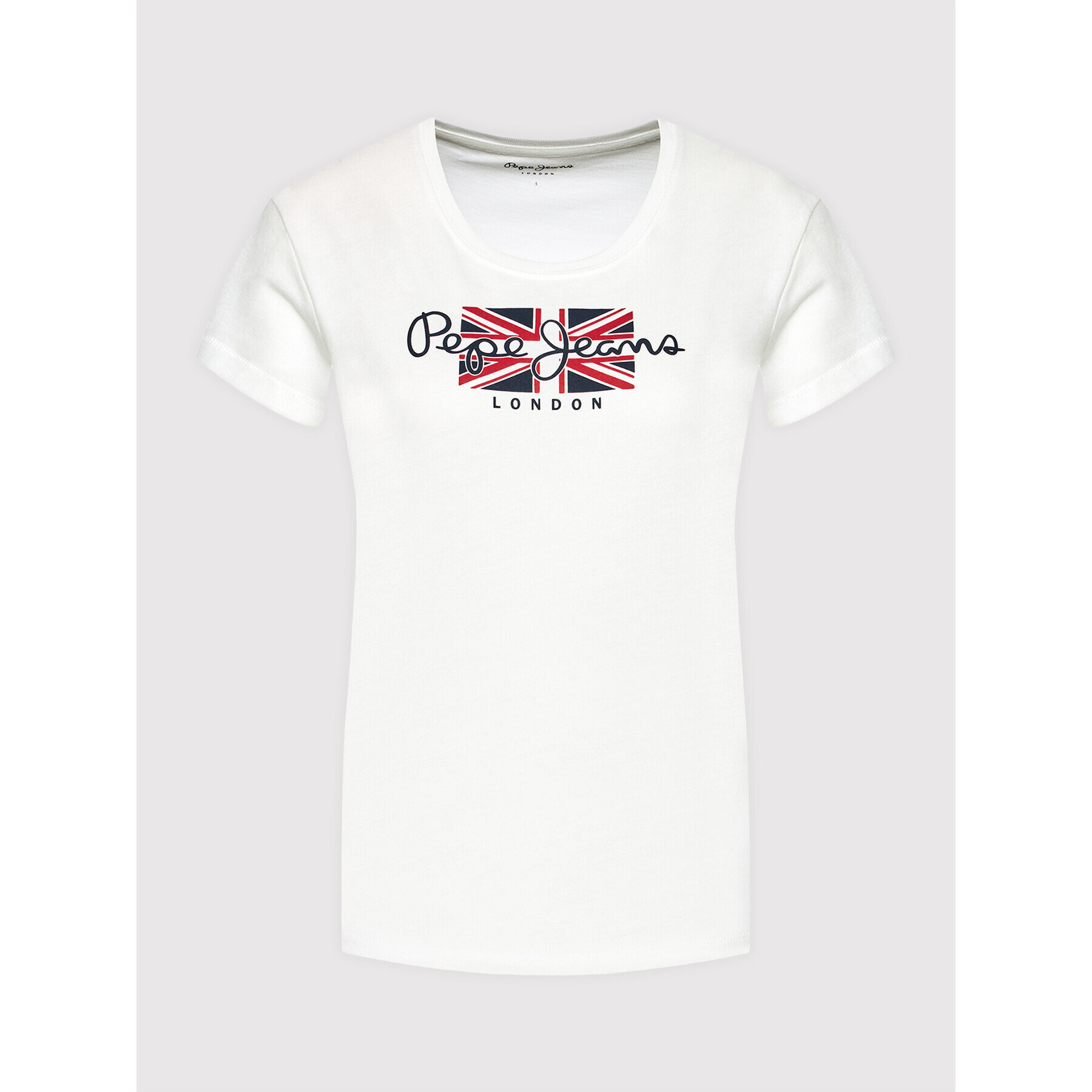 Pepe Jeans Тишърт Zaidras PL504965 Бял Regular Fit - Pepit.bg