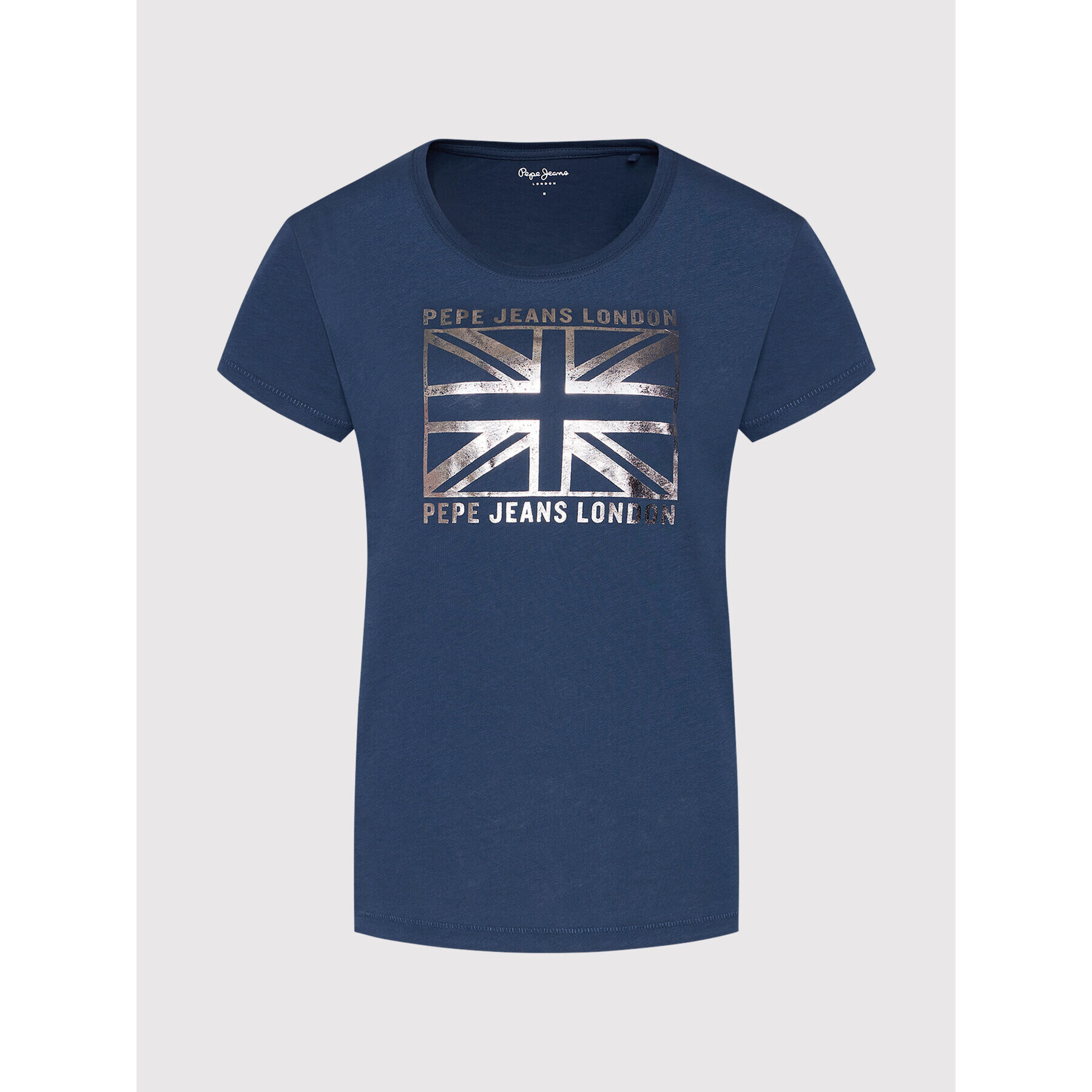 Pepe Jeans Тишърт Zeldas PL505037 Тъмносин Regular Fit - Pepit.bg