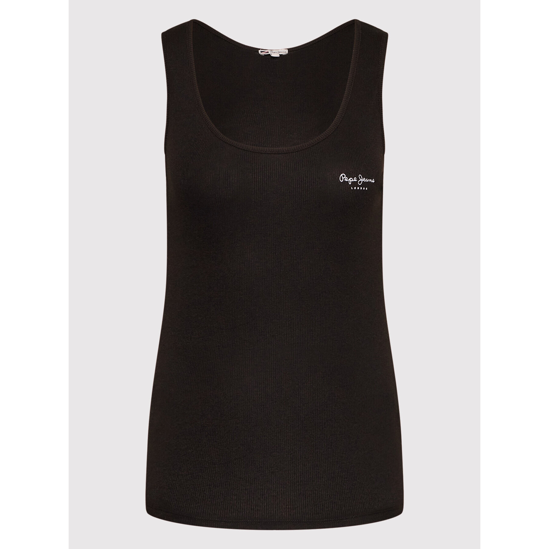 Pepe Jeans топ Duni PL505063 Черен Slim Fit - Pepit.bg
