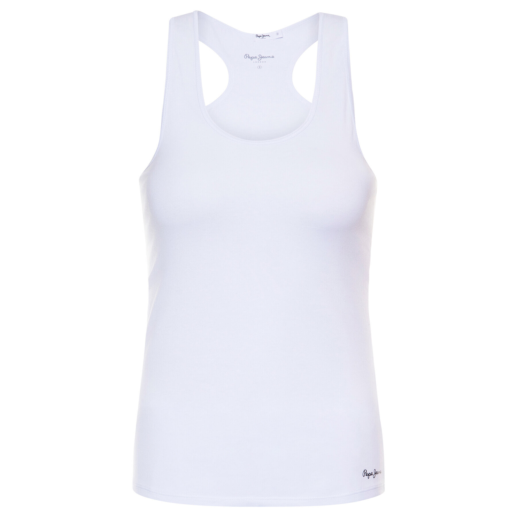 Pepe Jeans Топ Vest Vanaya PL504031 Бял Slim Fit - Pepit.bg