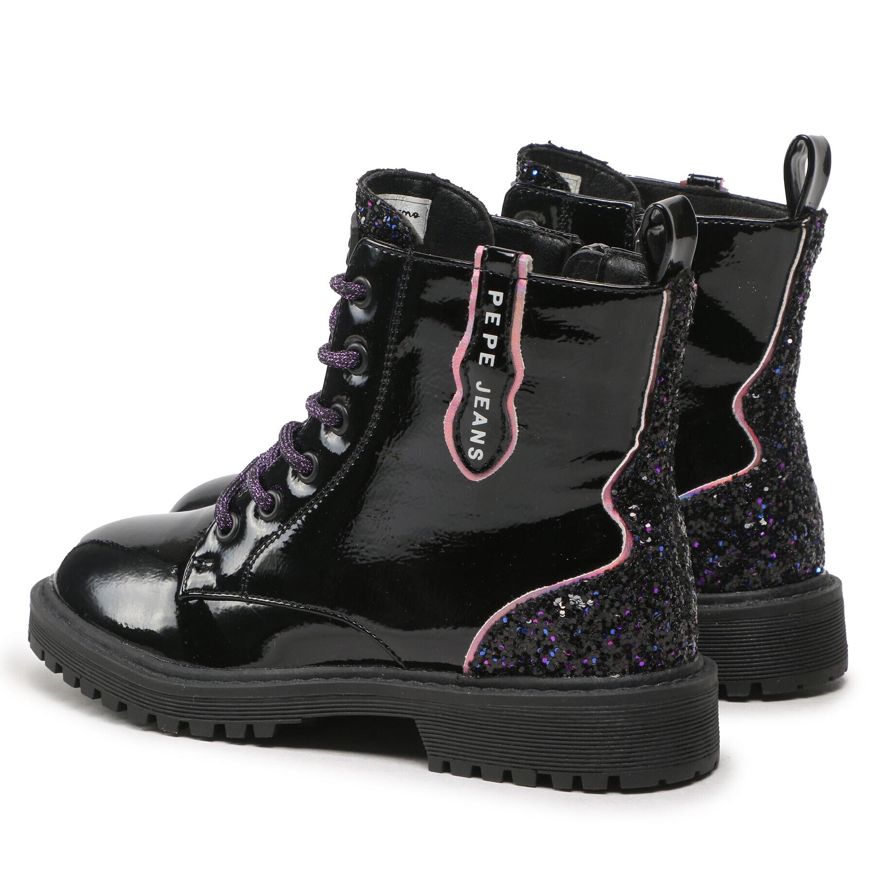 Pepe Jeans Туристически oбувки Hatton Glitter PGS50185 Черен - Pepit.bg