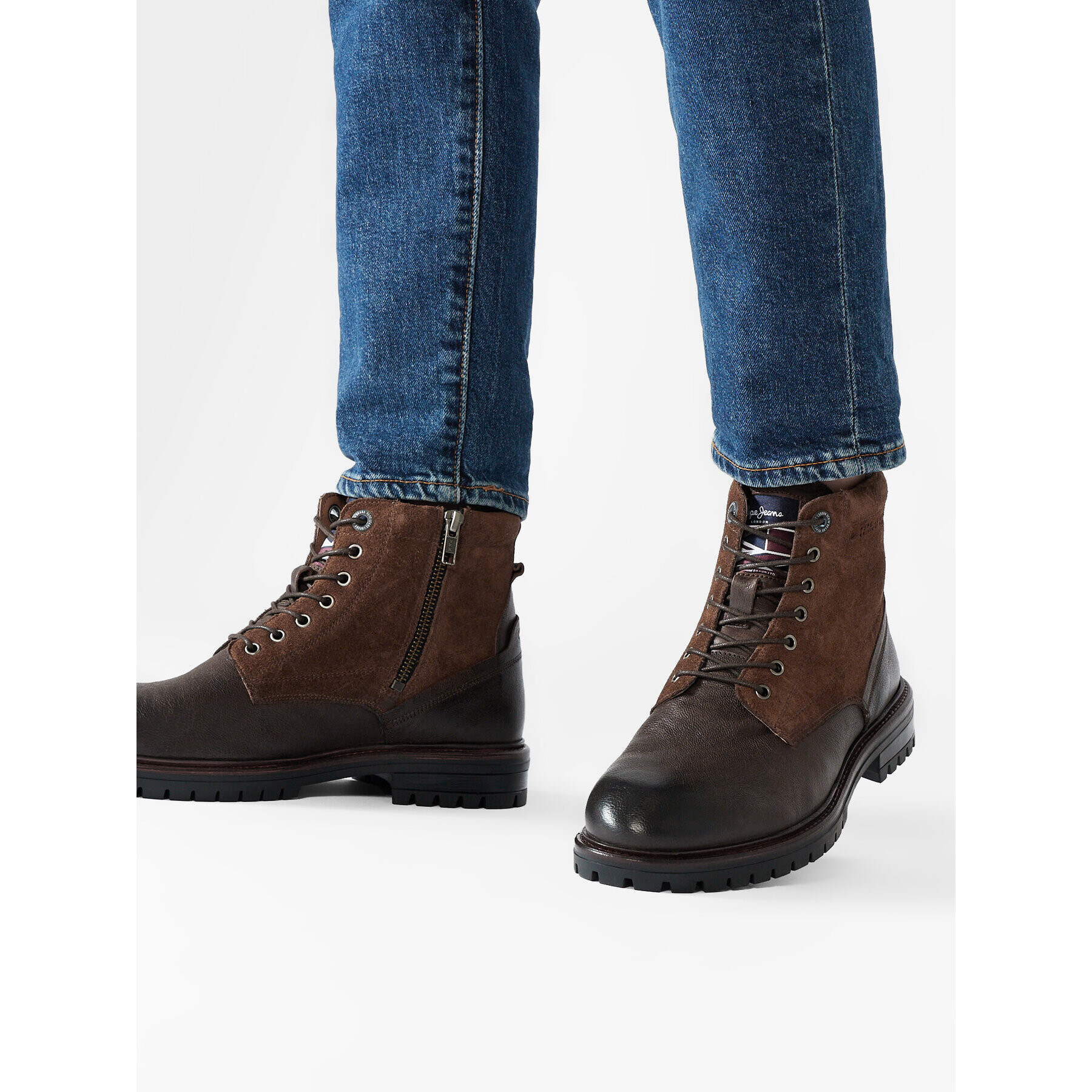 Pepe Jeans Туристически oбувки Ned Boot Comb PMS50209 Кафяв - Pepit.bg