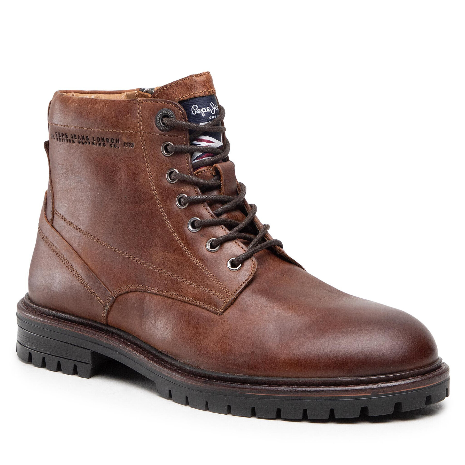 Pepe Jeans Туристически oбувки Ned Boot Lth PMS50210 Кафяв - Pepit.bg