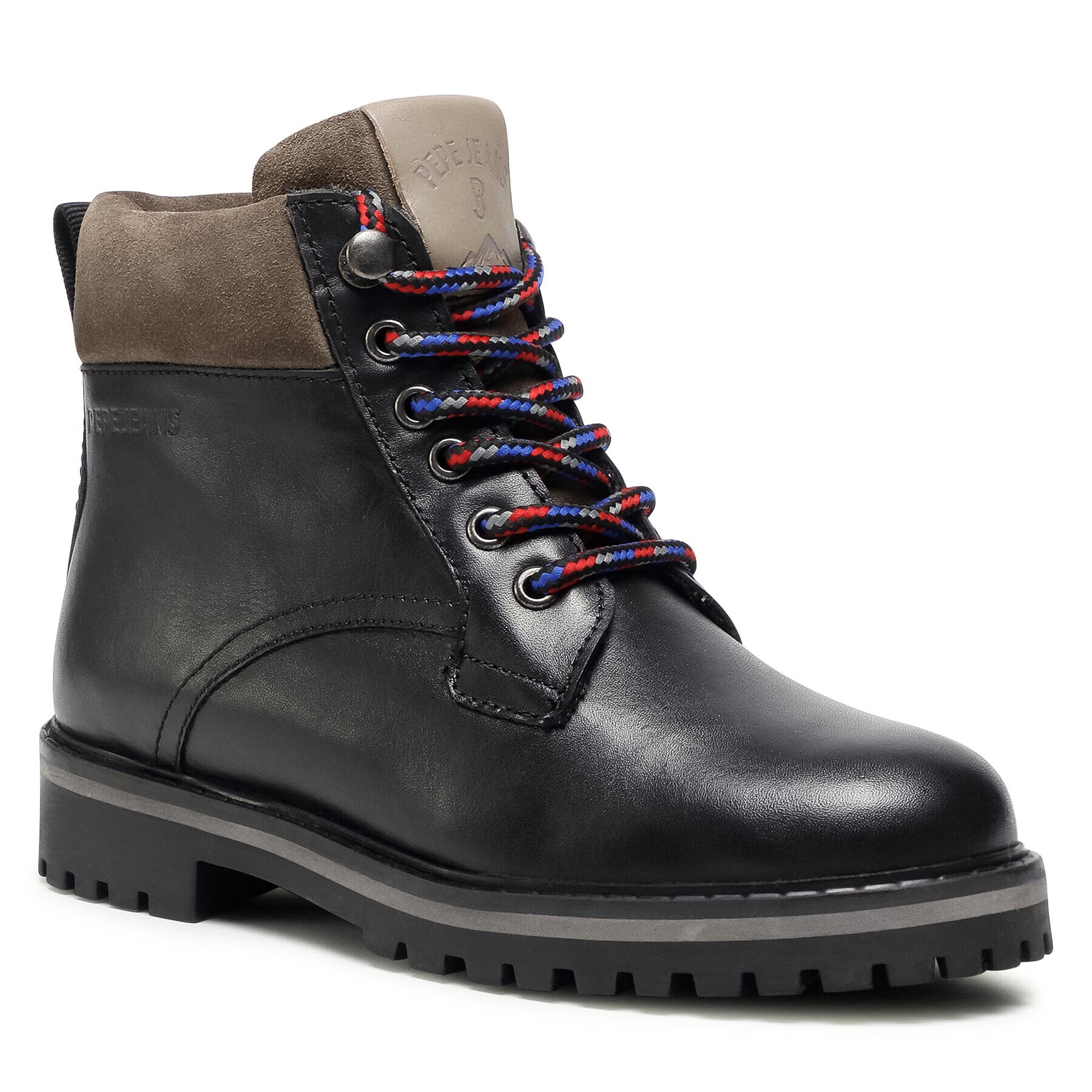 Pepe Jeans Туристически oбувки Nick Bootie Leather PBS50088 Черен - Pepit.bg
