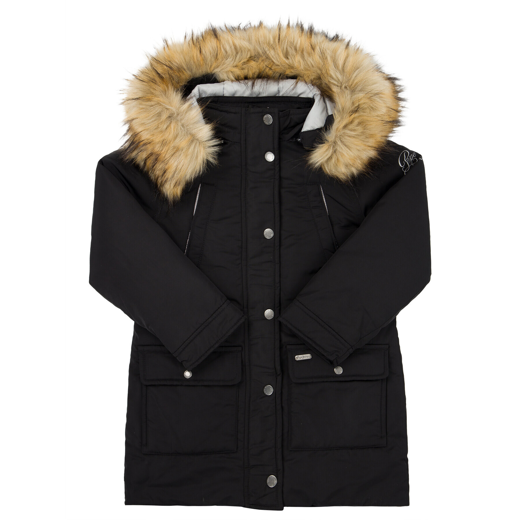 Pepe Jeans Зимно яке Honey PG400861 Черен Regular Fit - Pepit.bg