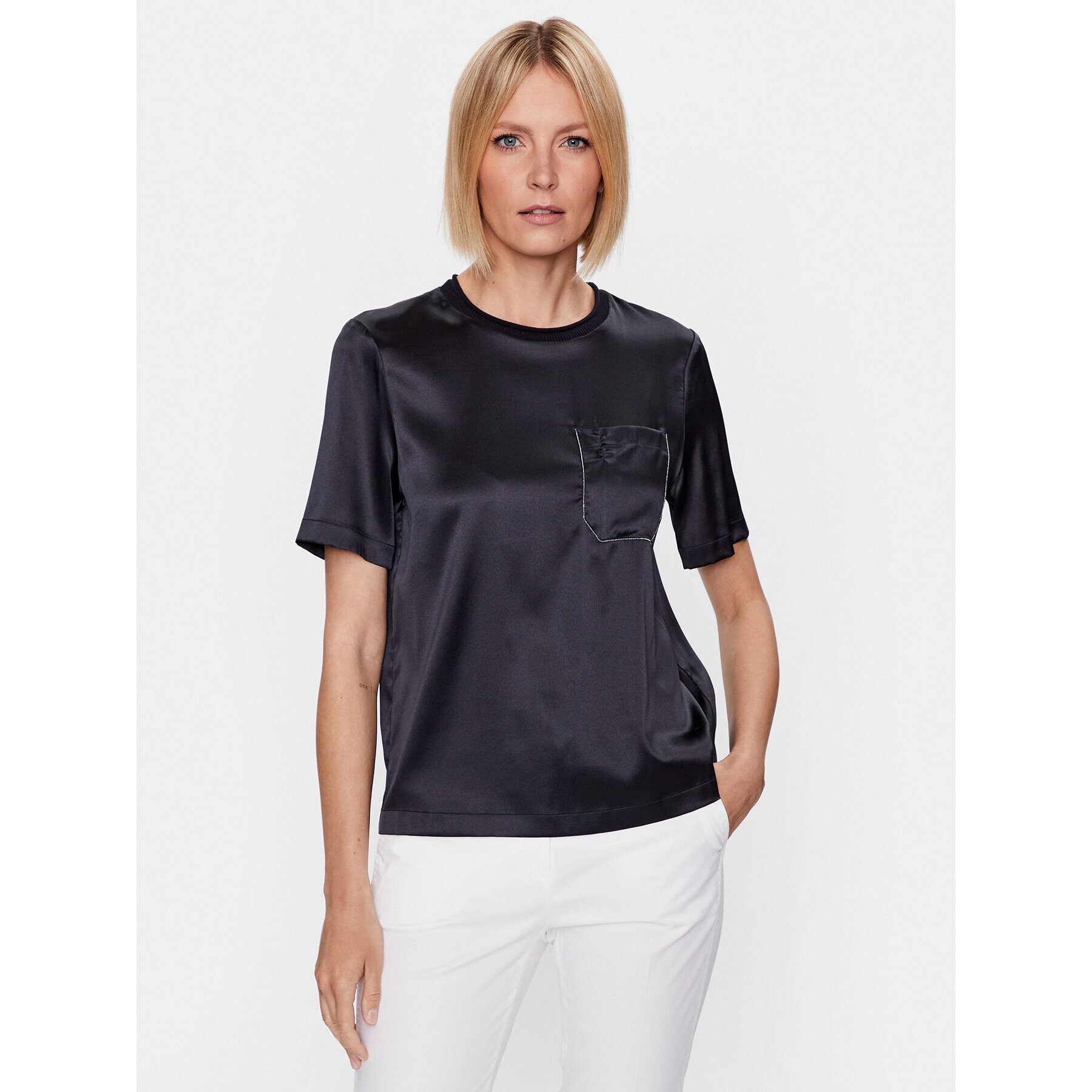 Peserico Блуза S06808 Тъмносин Regular Fit - Pepit.bg