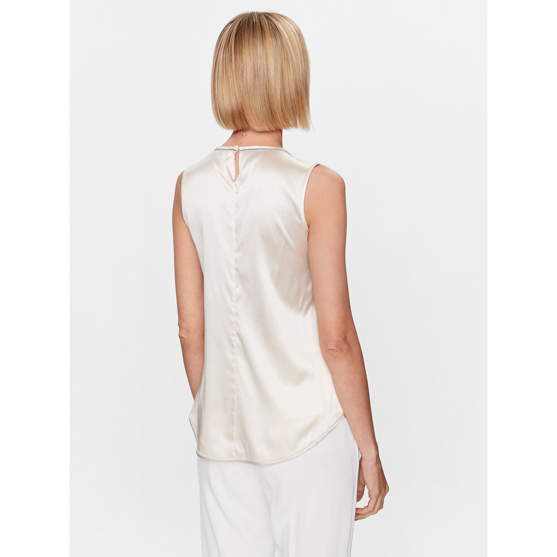 Peserico Блуза S08893D Екрю Regular Fit - Pepit.bg