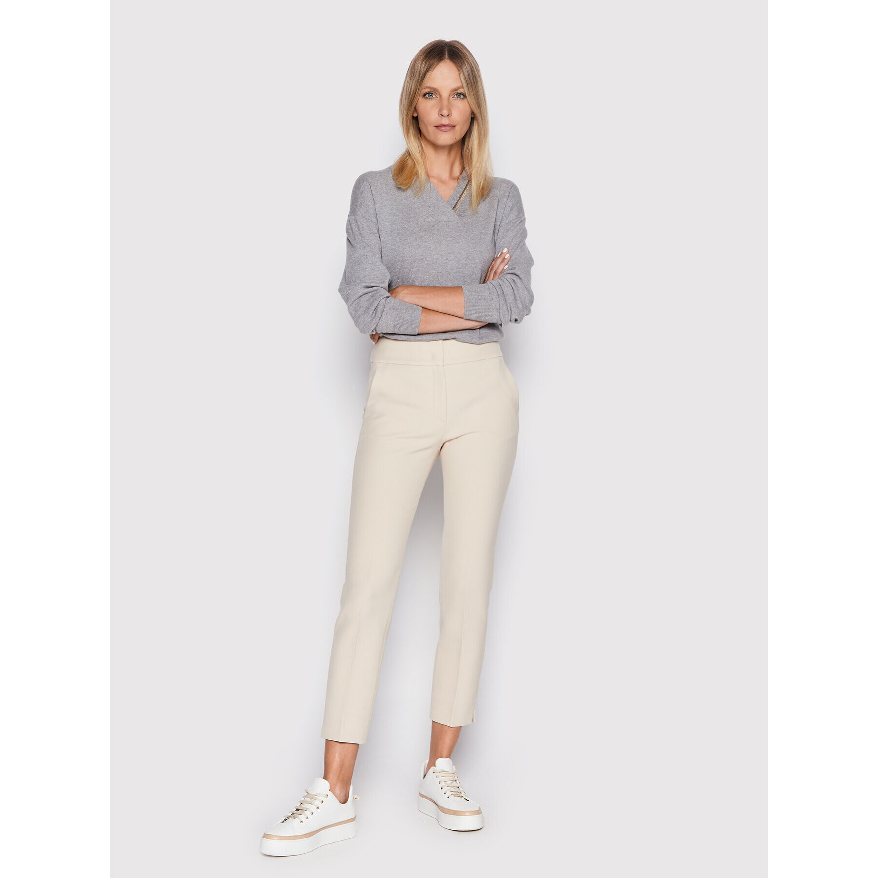Peserico Чино панталони P04605 Бежов Regular Fit - Pepit.bg
