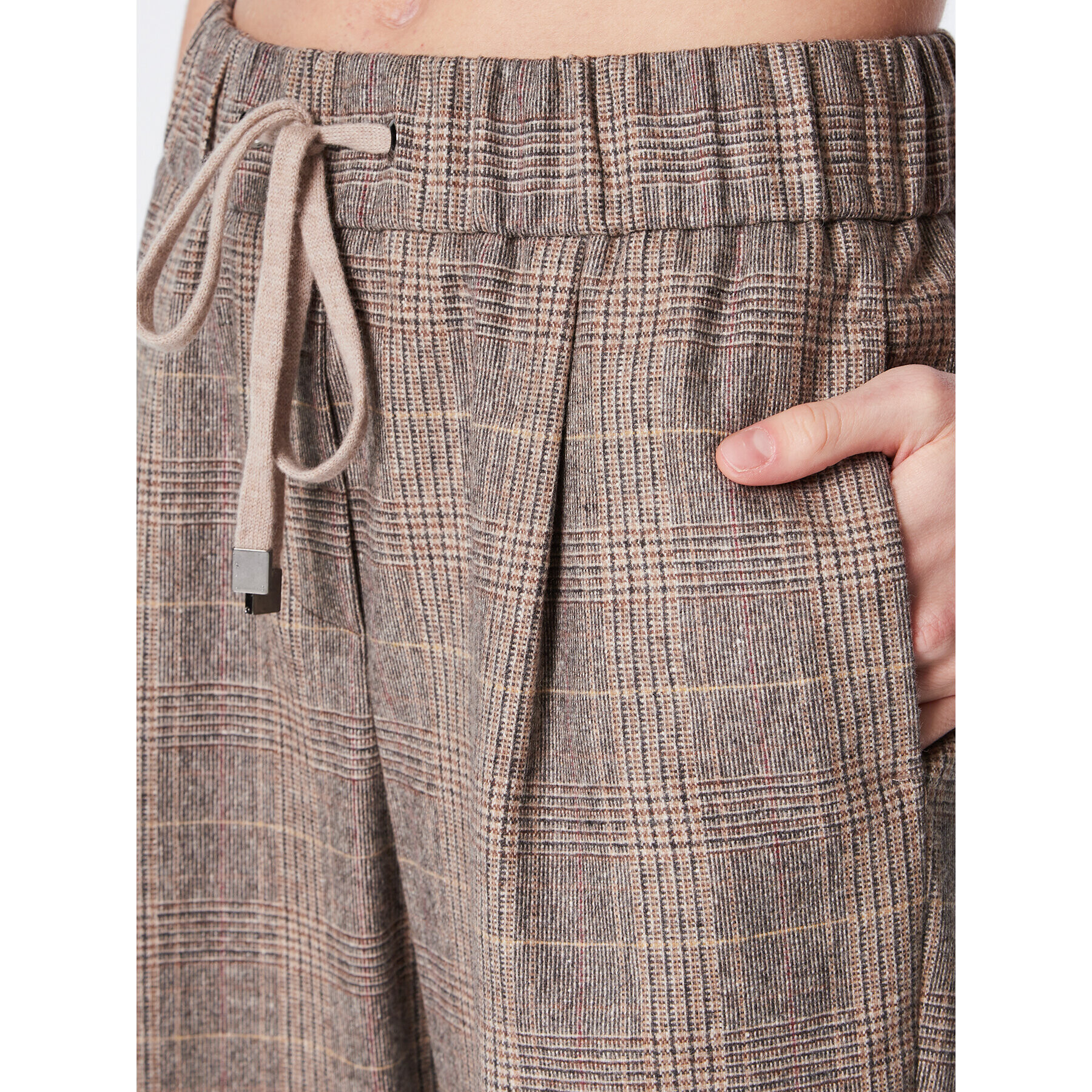 Peserico Easy Текстилни панталони M04785 08586 Бежов Regular Fit - Pepit.bg