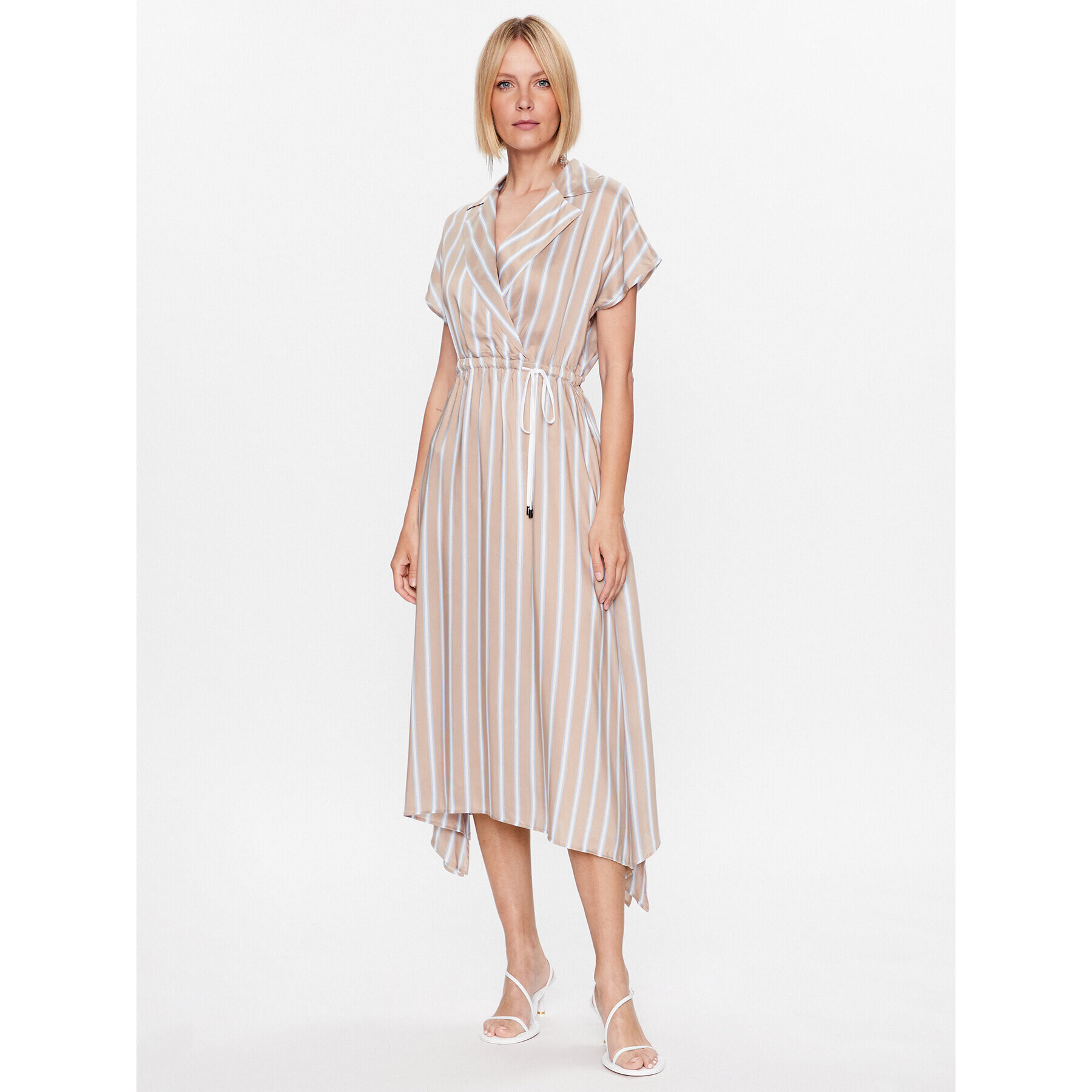 Peserico Ежедневна рокля S02165 Бежов Regular Fit - Pepit.bg